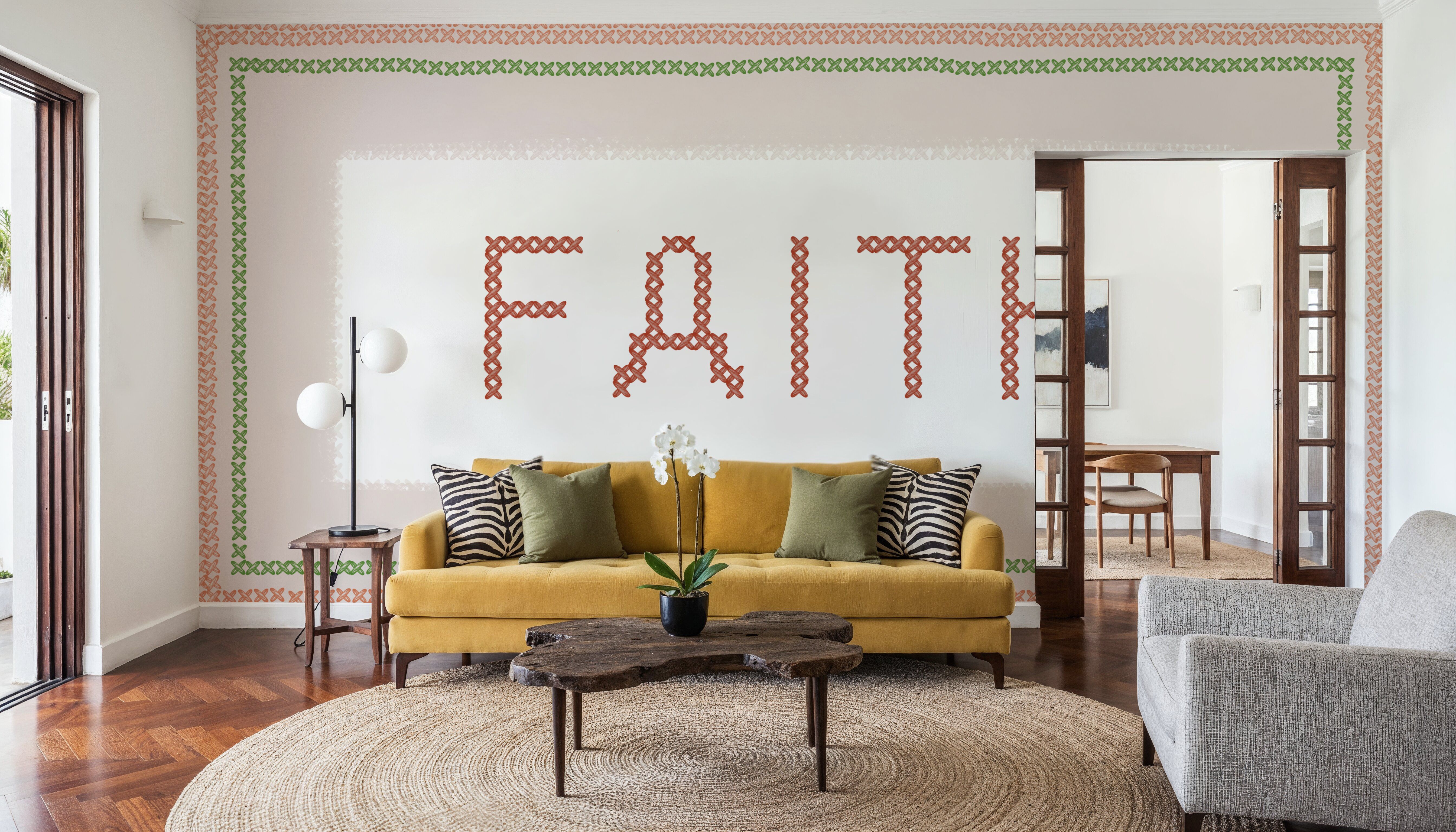 Faith Cross Stitch, Wallpaper
