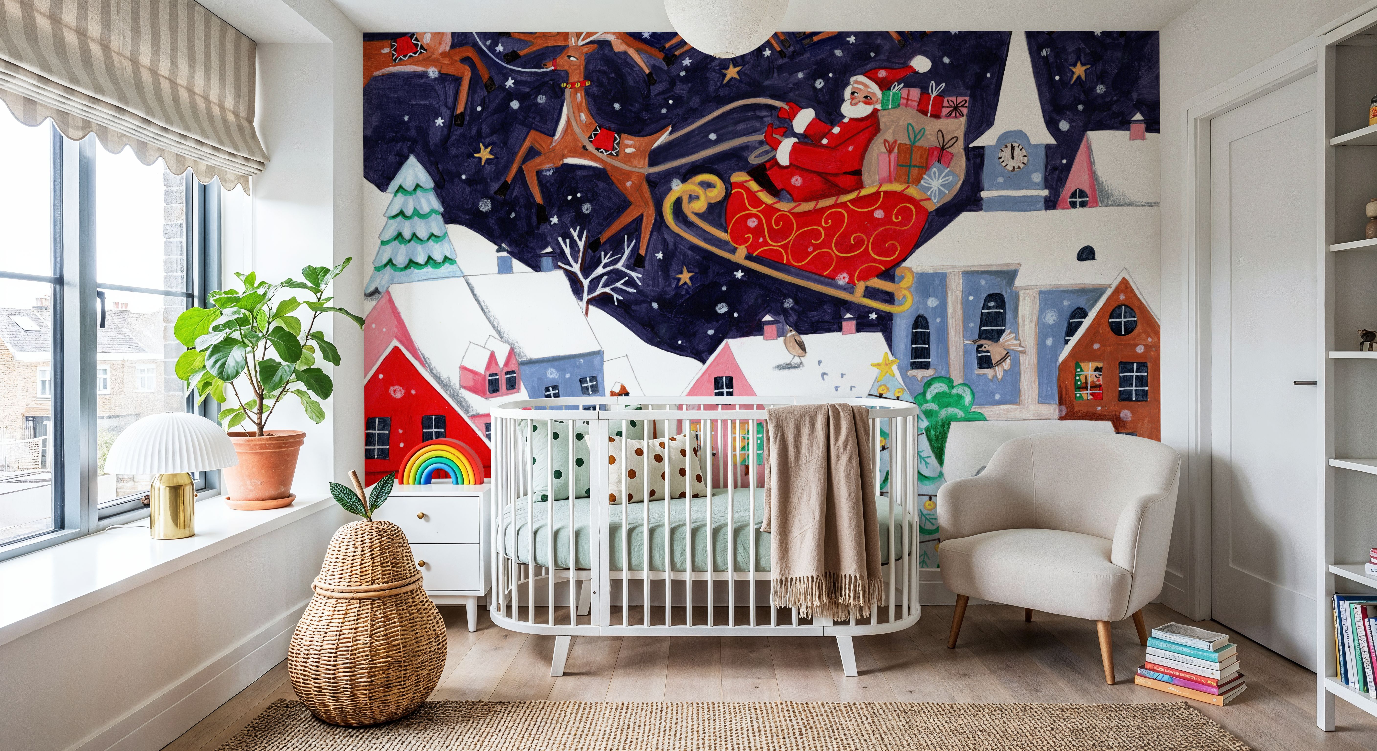 Santa and His Reindeers