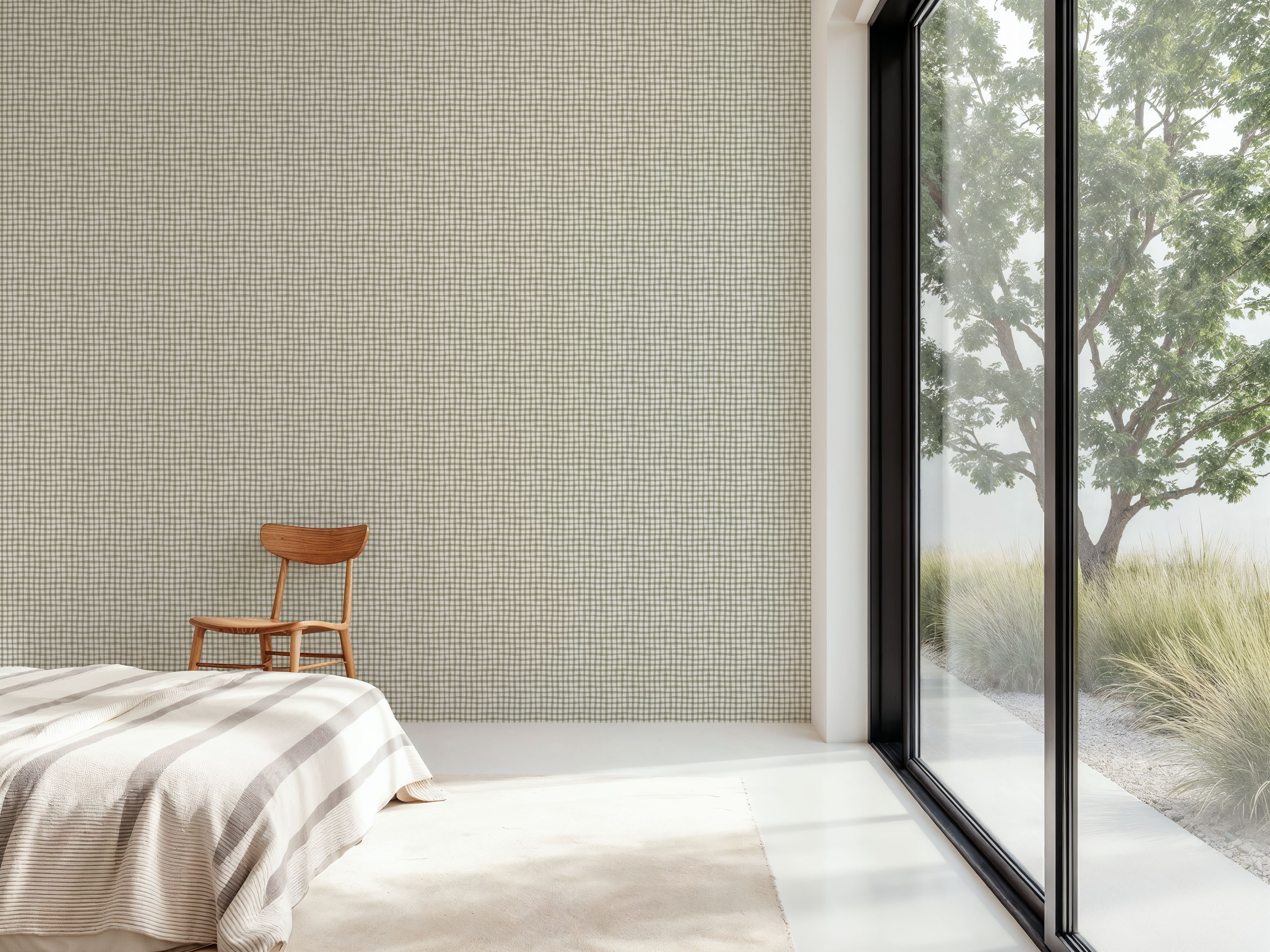 Checks, Forest, Wallpaper