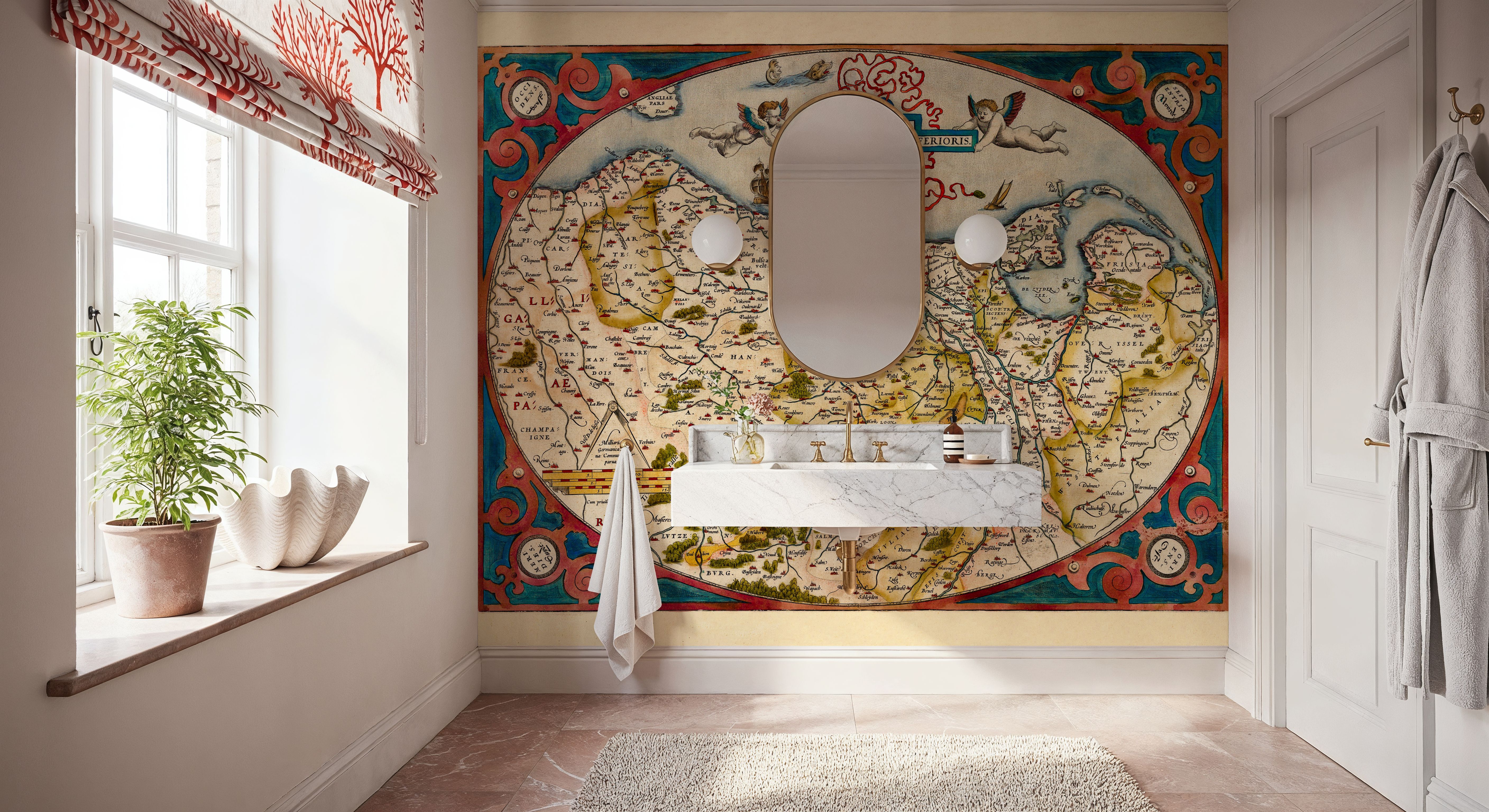 Old Map of Belgium, Netherlands And Germany, 1570