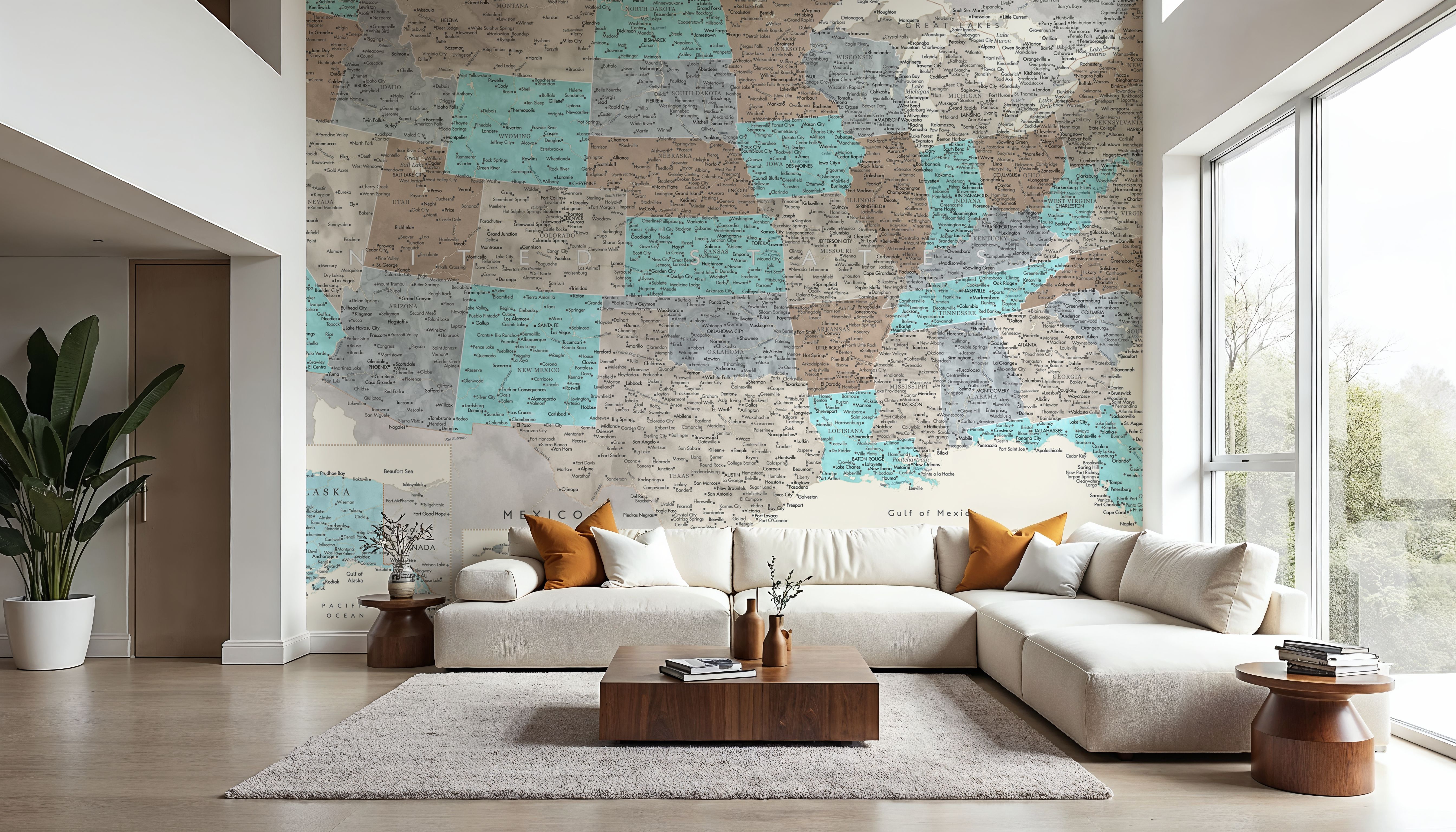 US Map Detailed - Romy