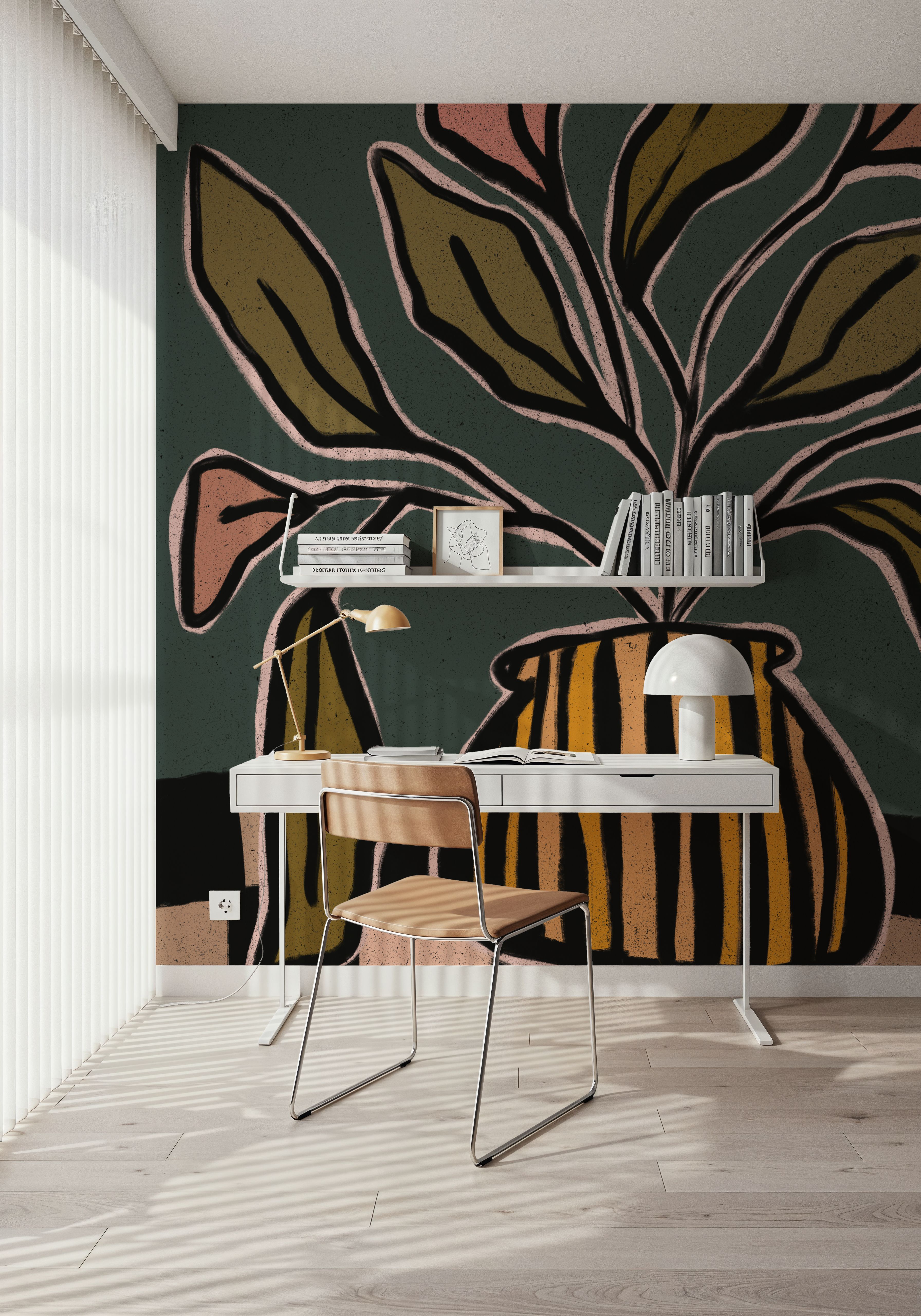 Checkerboard Floral I