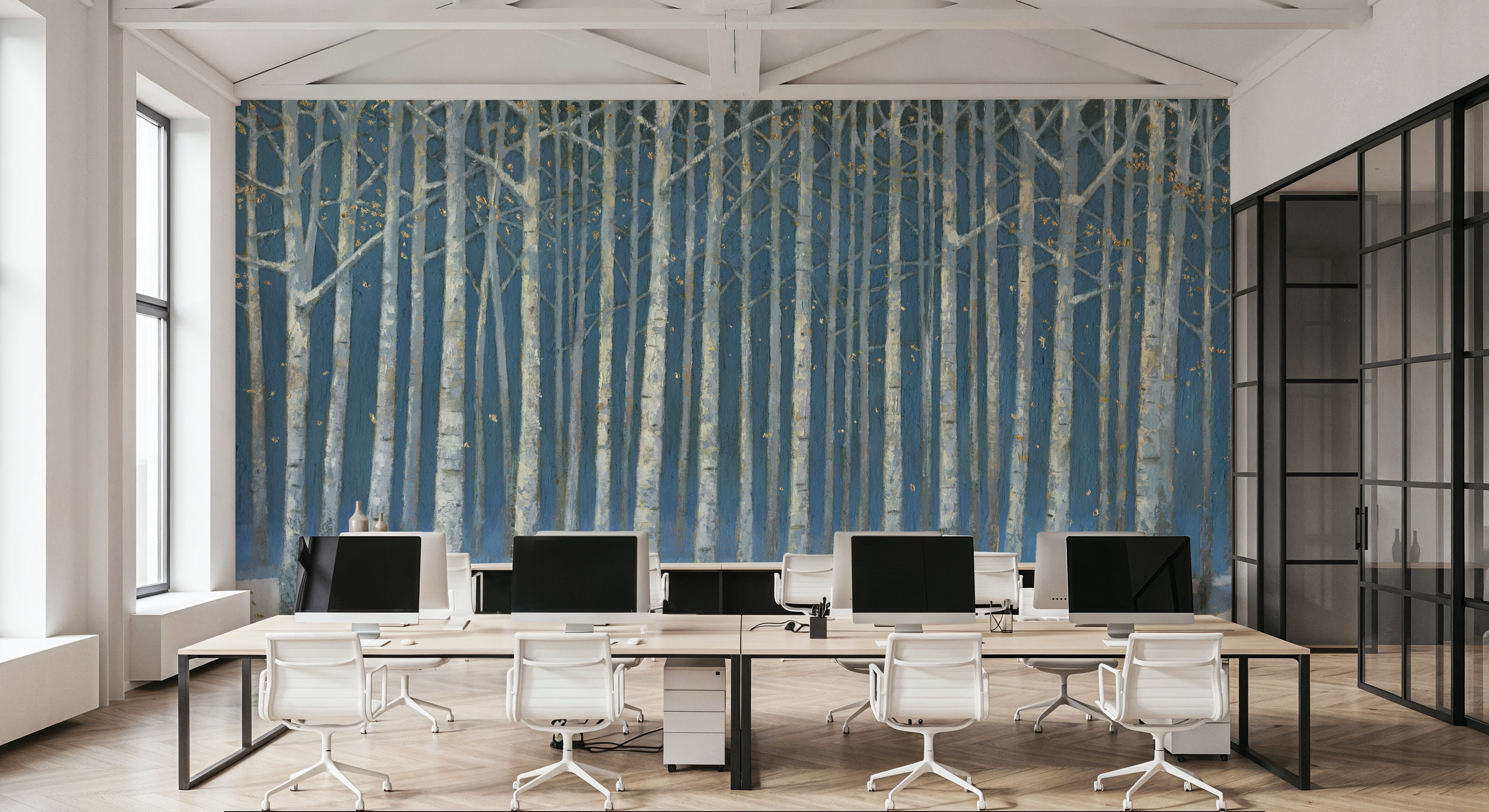 Shimmering Birches, Tapeten