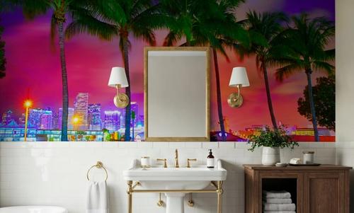 Miami Palm Sunset
