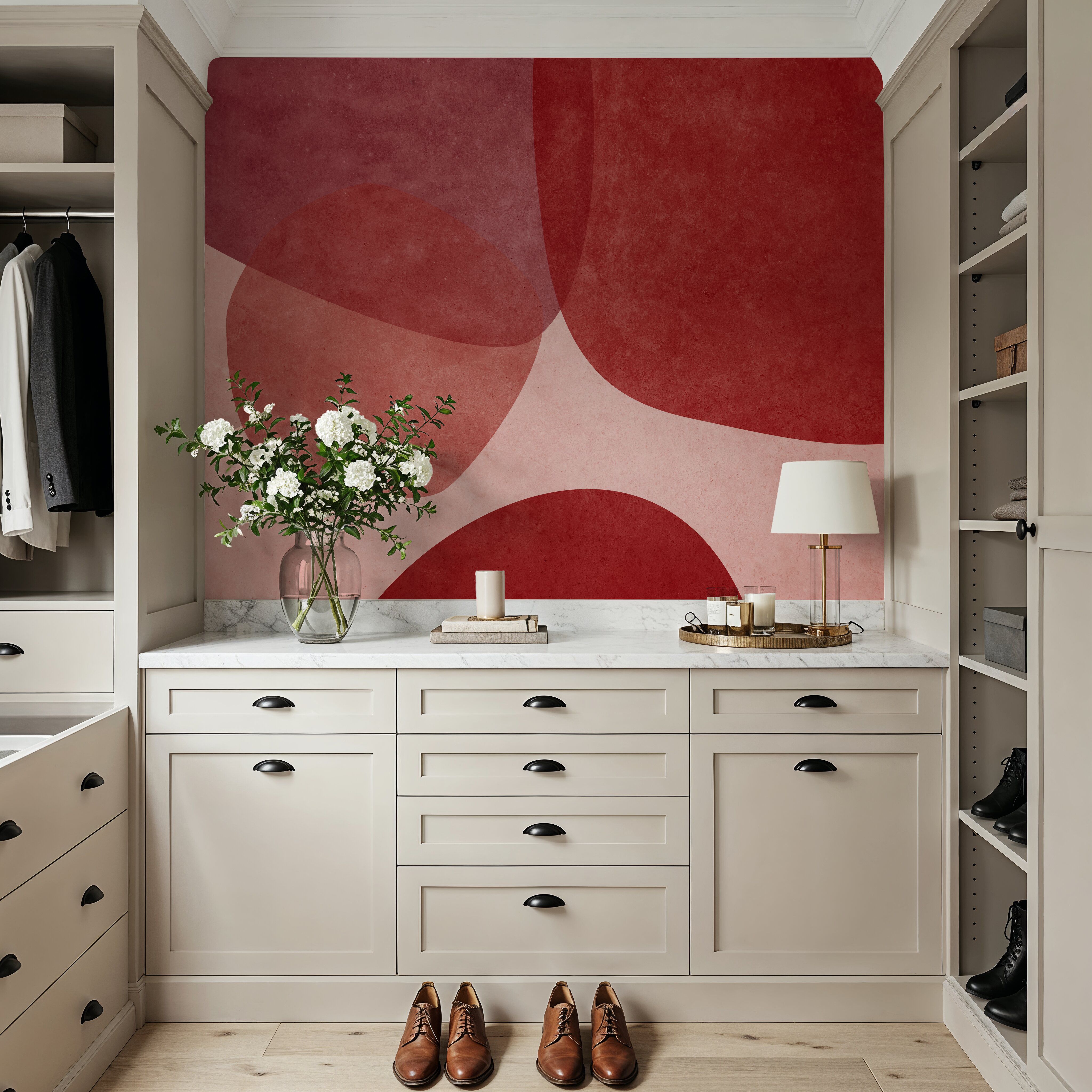 Embracing Shapes, Cherry Red