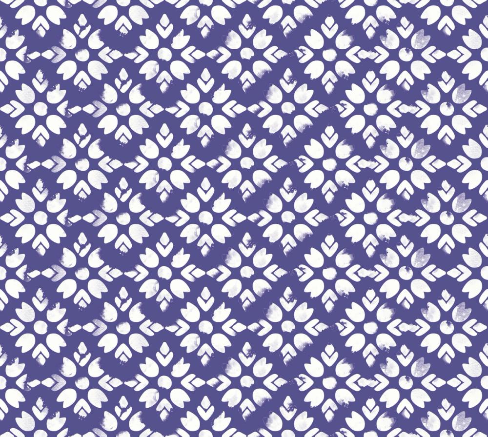 Botanical Stamps Blue