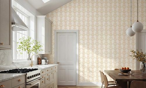 Fall Botanical Stripes, Apricot