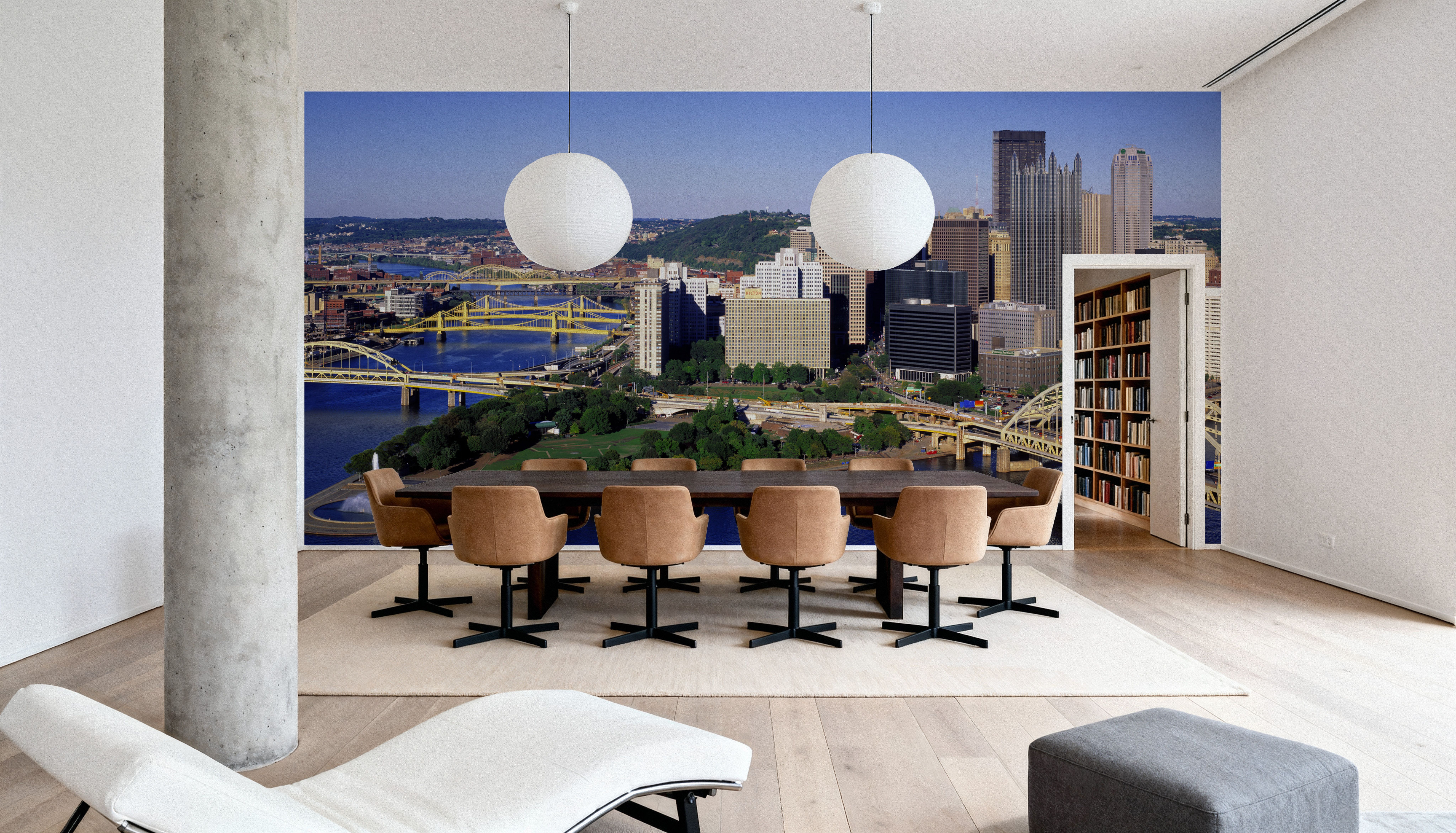 Golden Bridges Cityscape