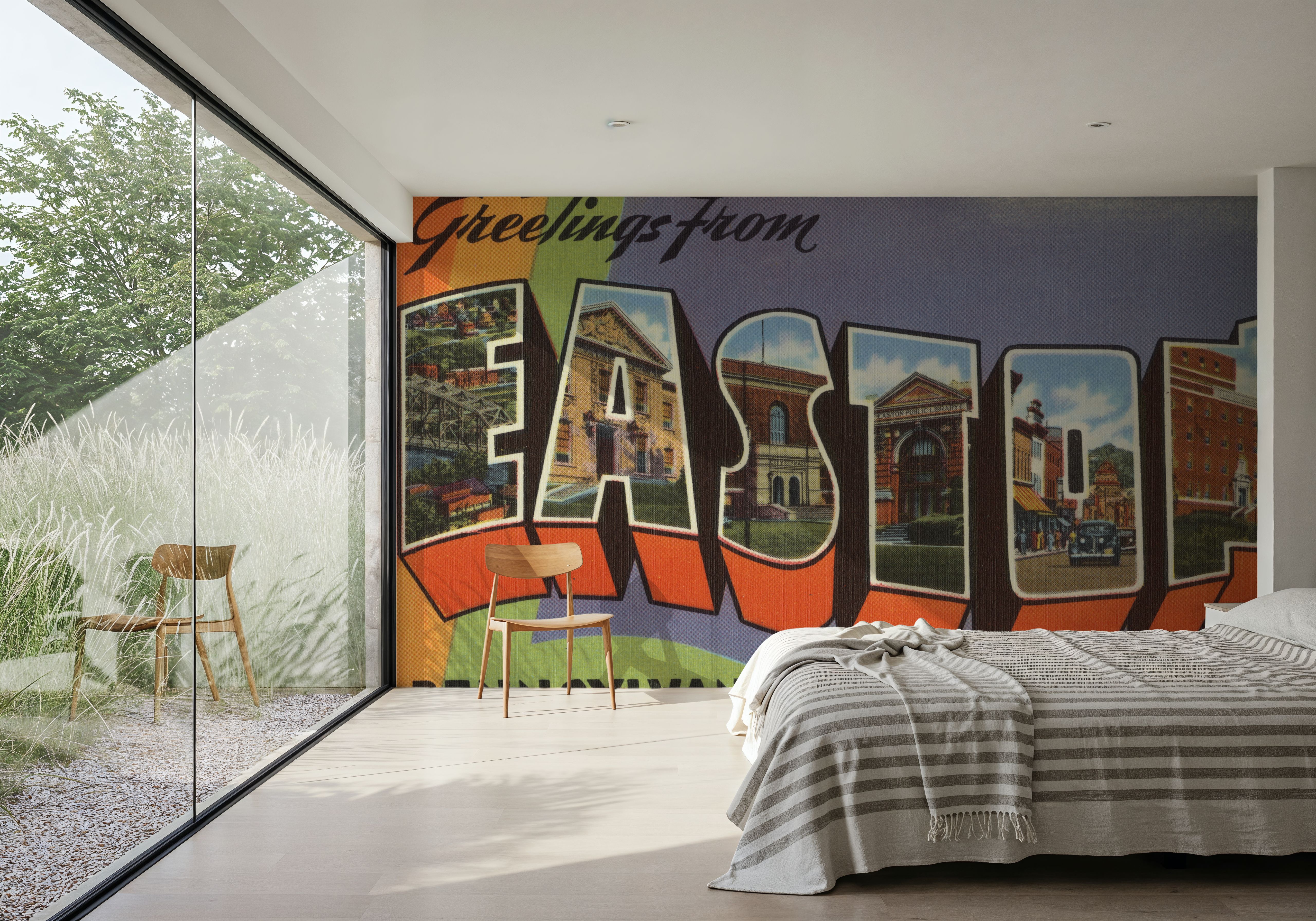 Greetings from Easton - Screenprint Postcard