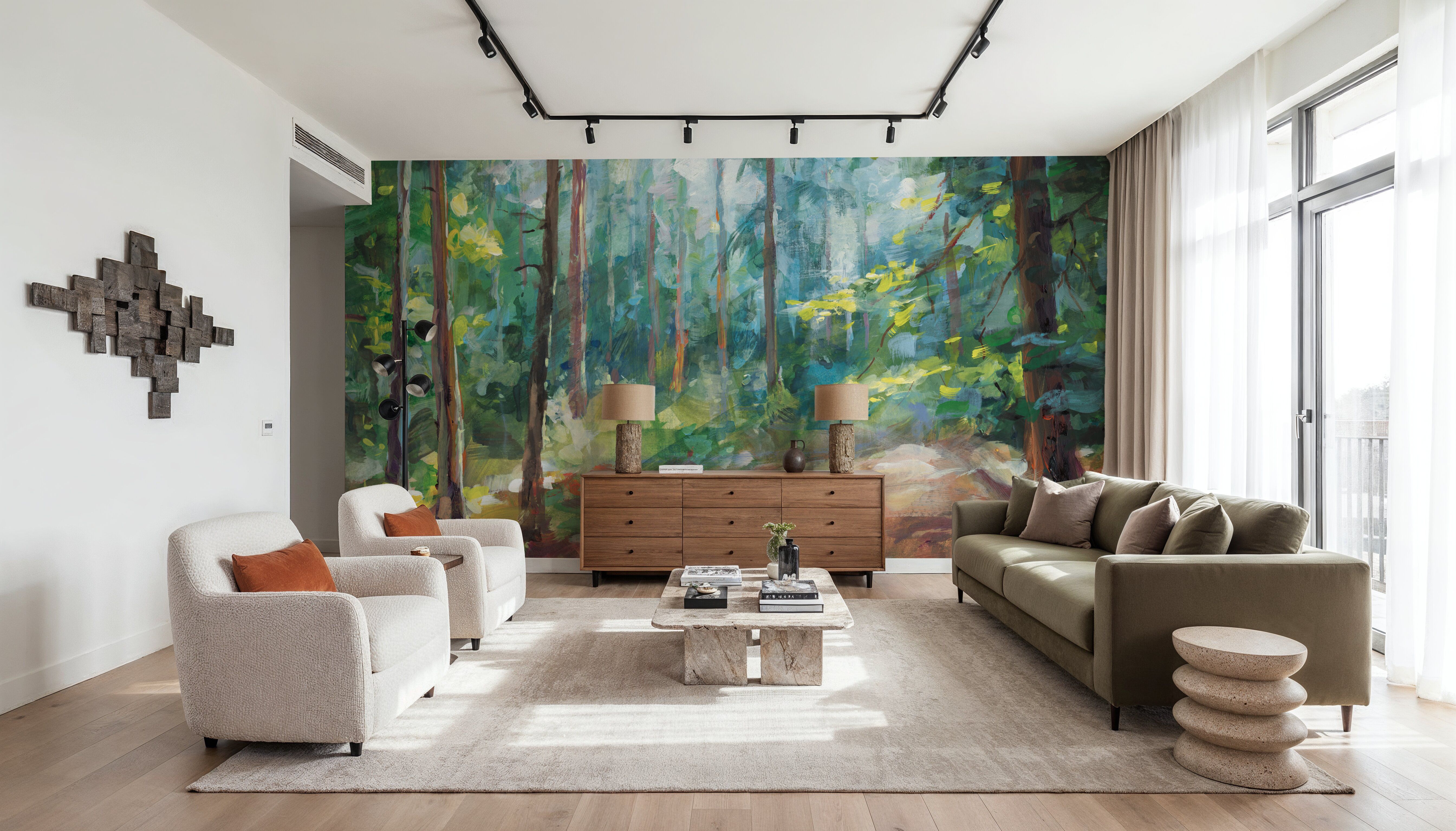 Woodland Reverie, Papel pintado