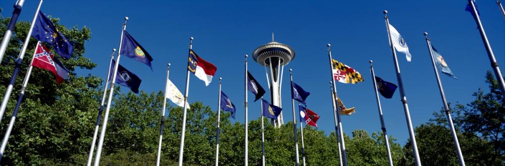 Seattle Flags Panorama