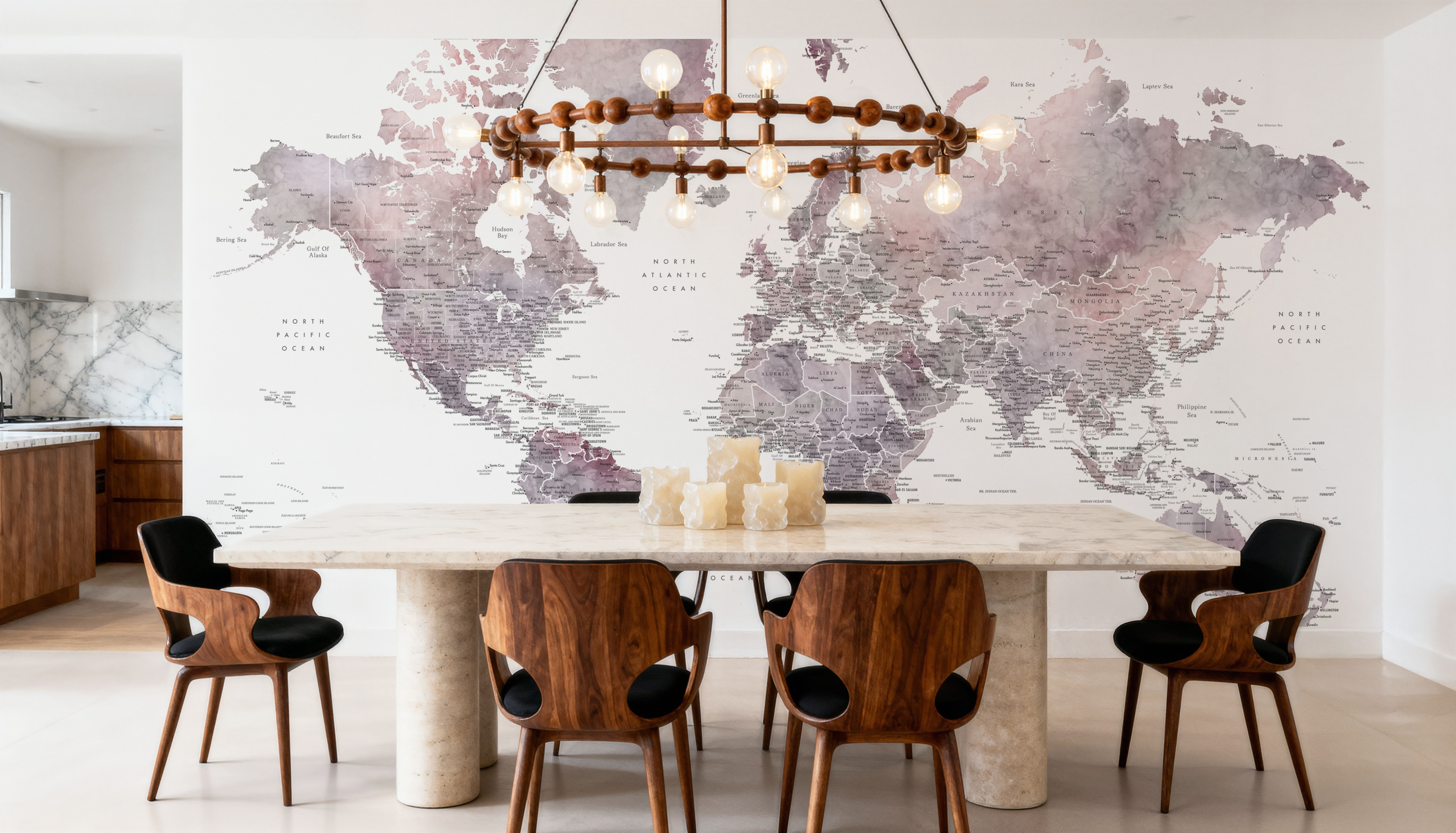 World Map Cities - Noelie