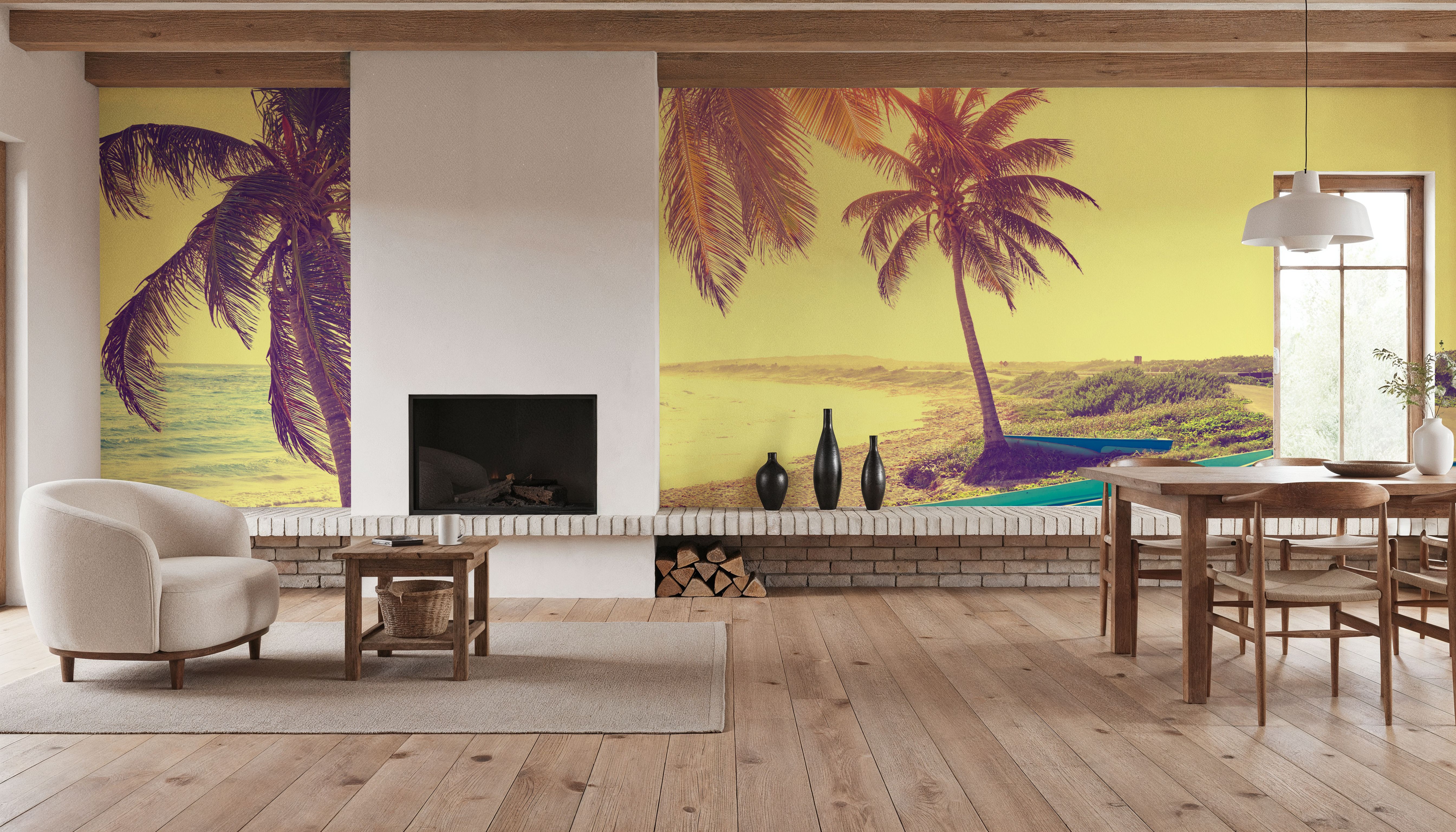 Golden Harbor Retreat, Papel pintado