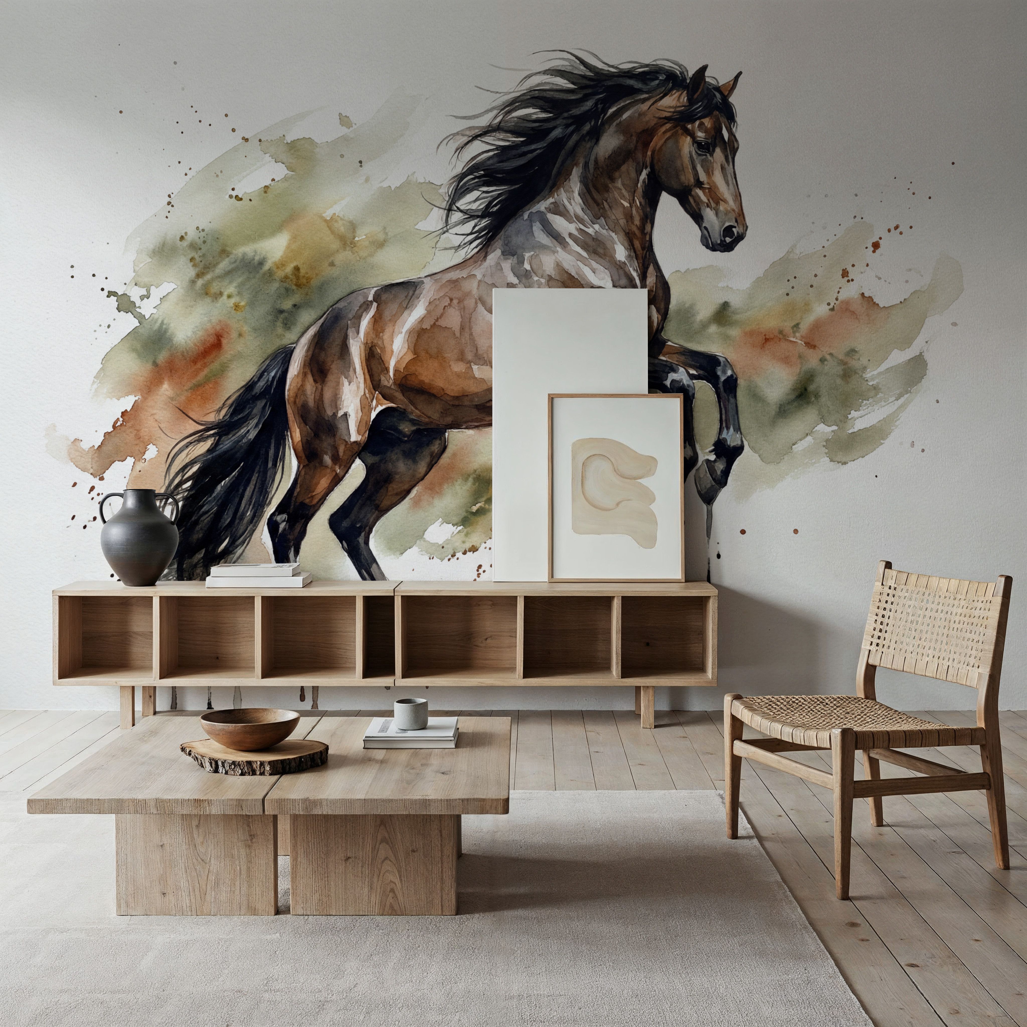 Powerful Horse II - Watercolor Spirit Animals Series