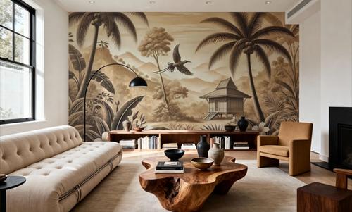 Bird Among Palms