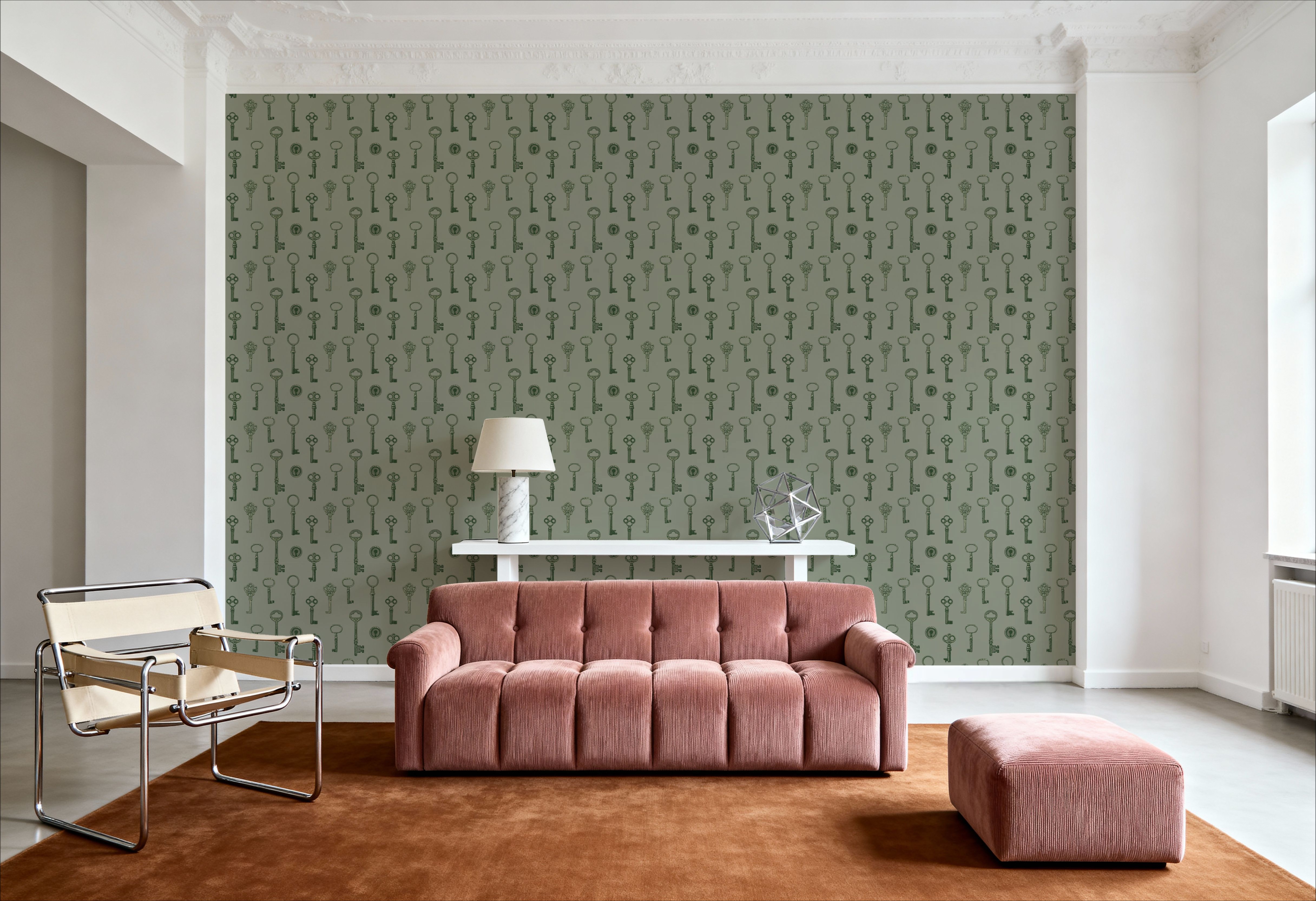 Antique Keys, Light Green