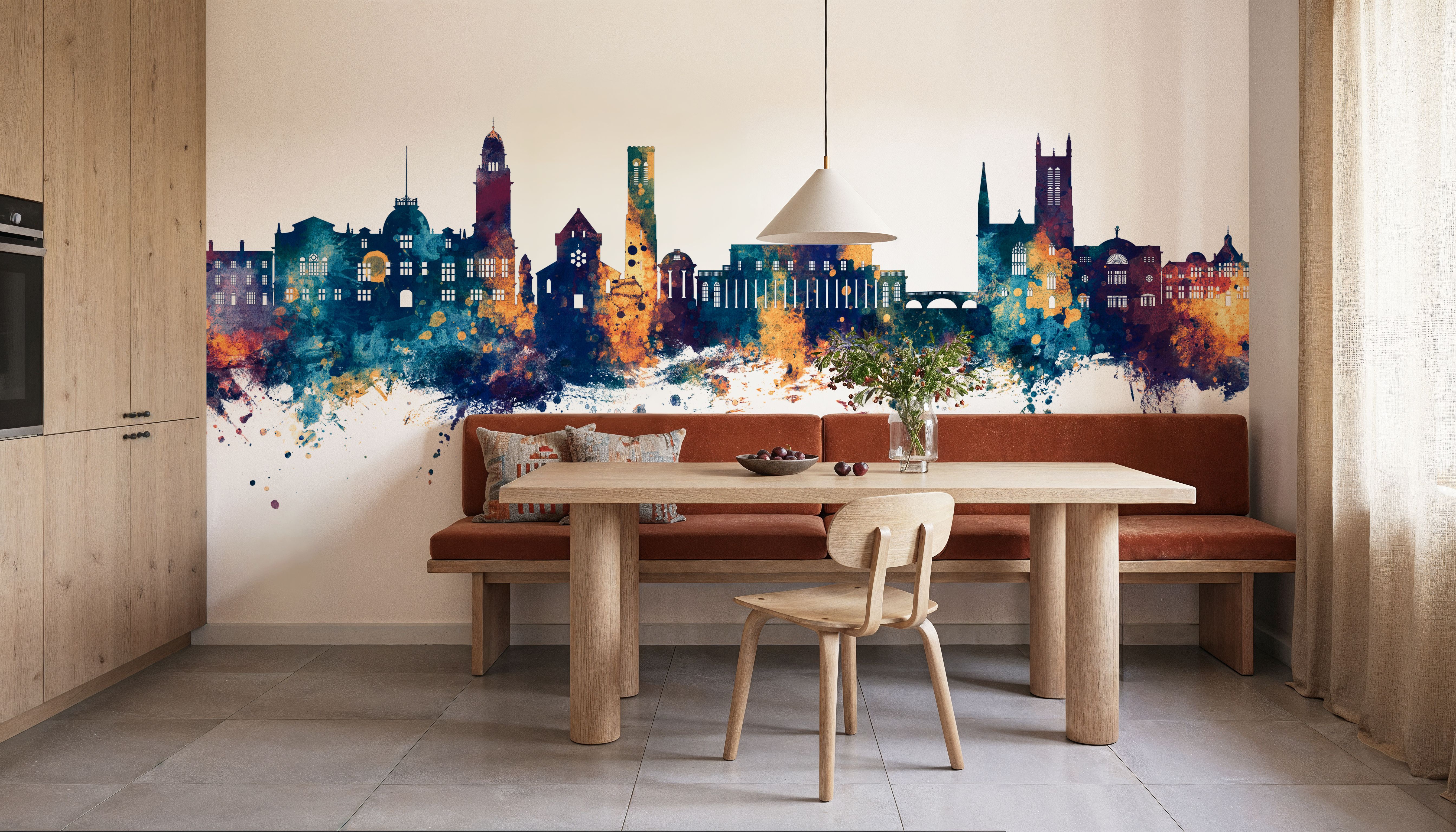 Royal Leamington Spa England Blue & Bronze