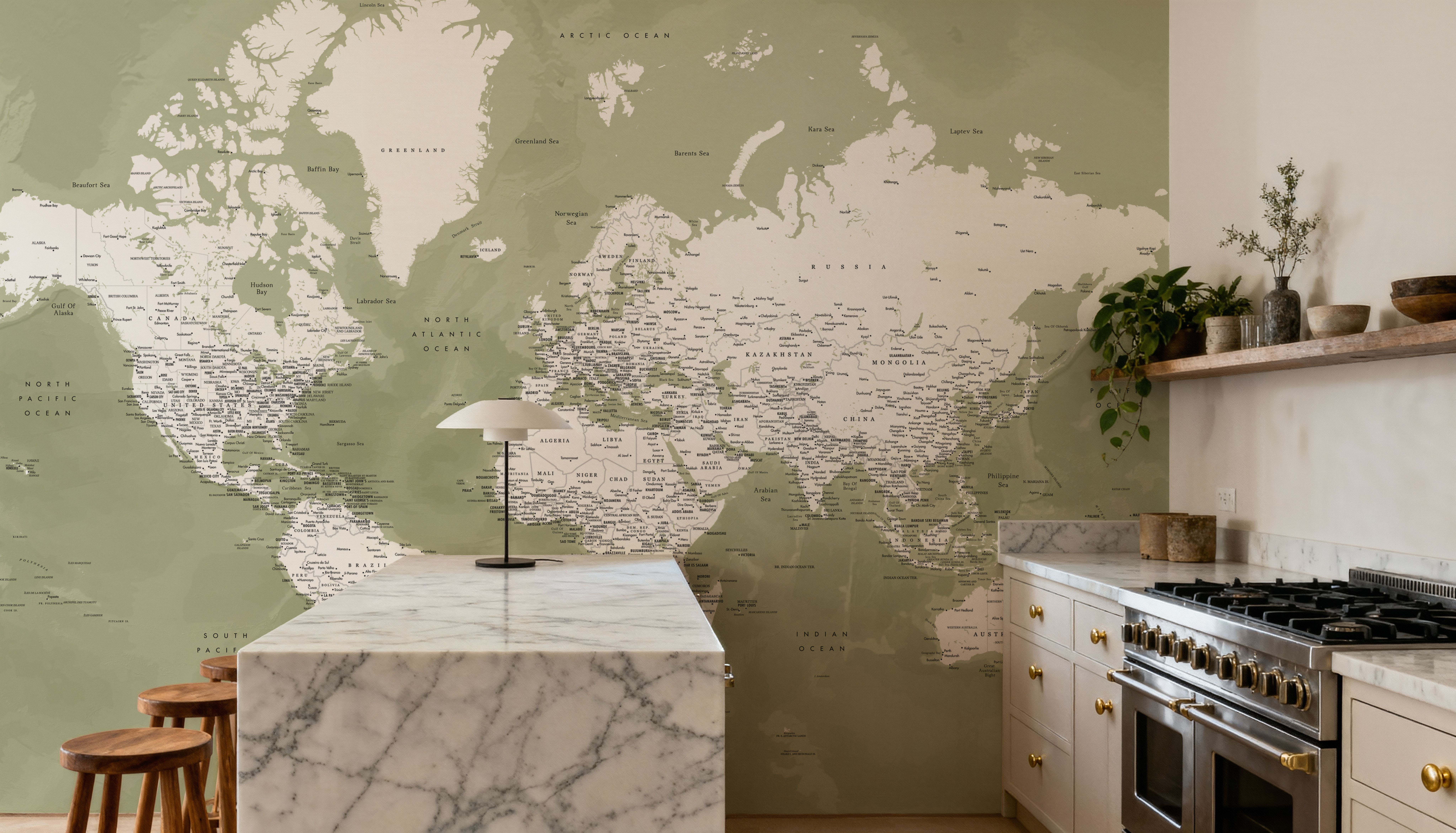 World Map Cities - Pacheco