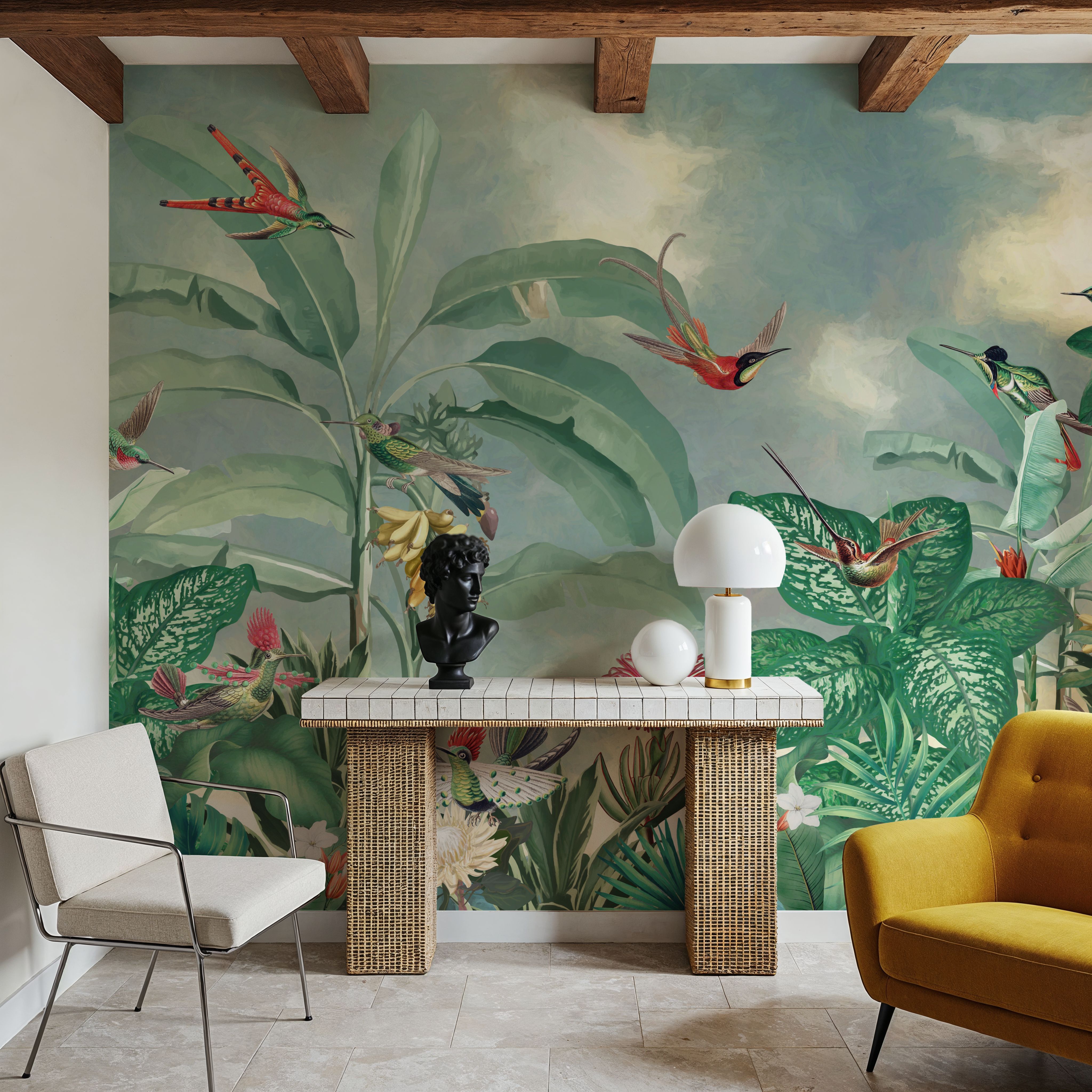 Birds of Paradise Green