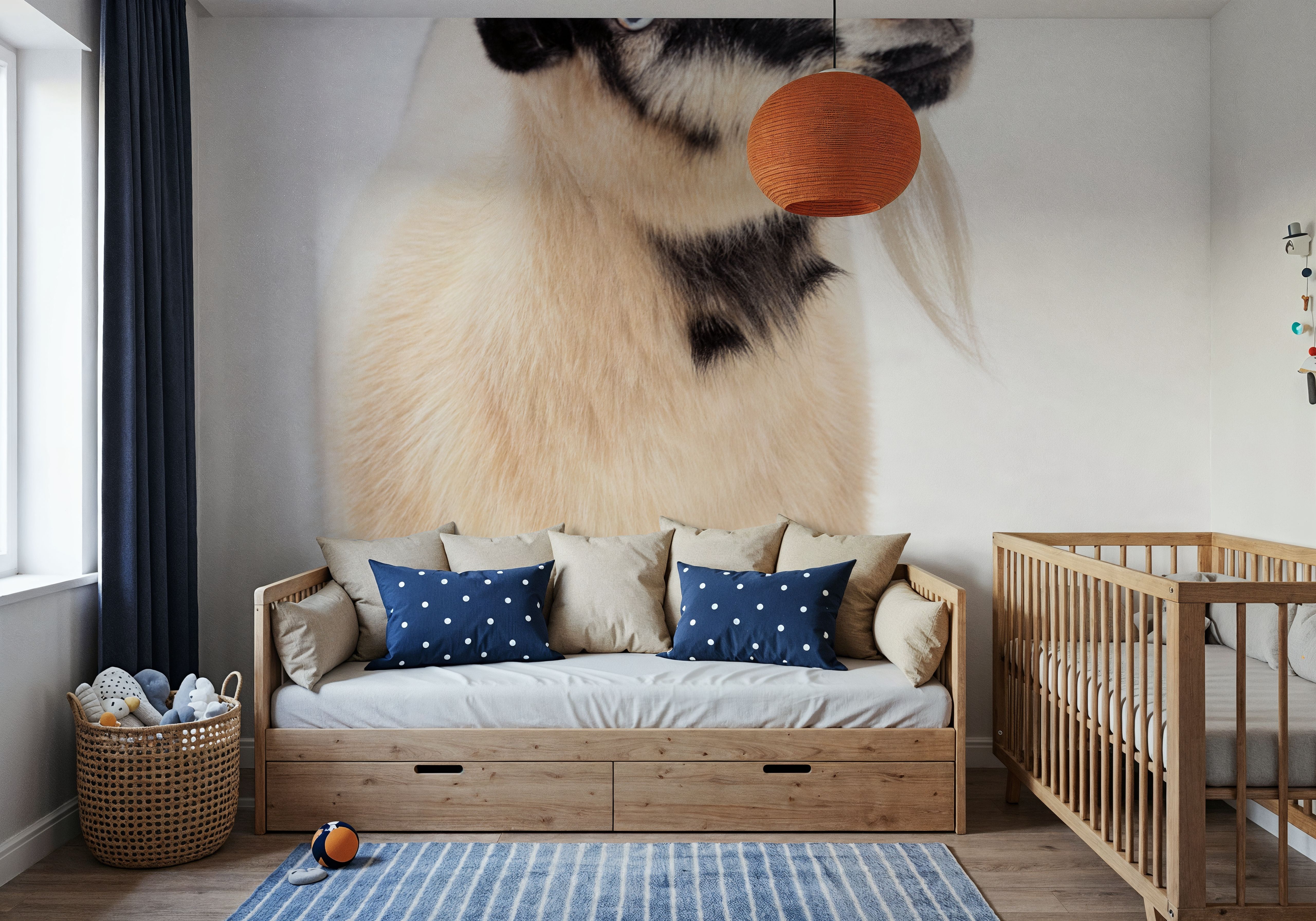 Two Little Goats I, Wallpaper