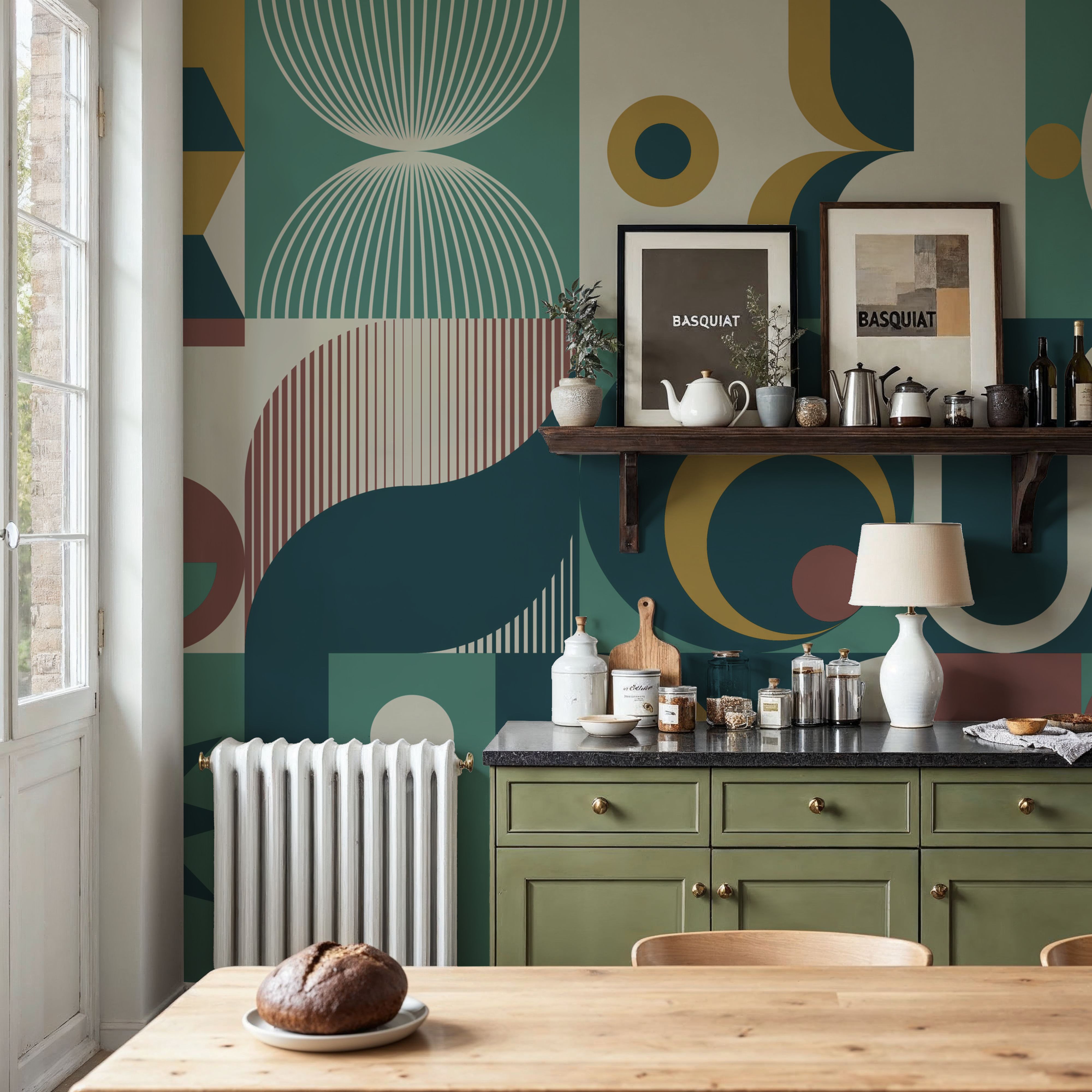 Bauhaus Geometric, Green