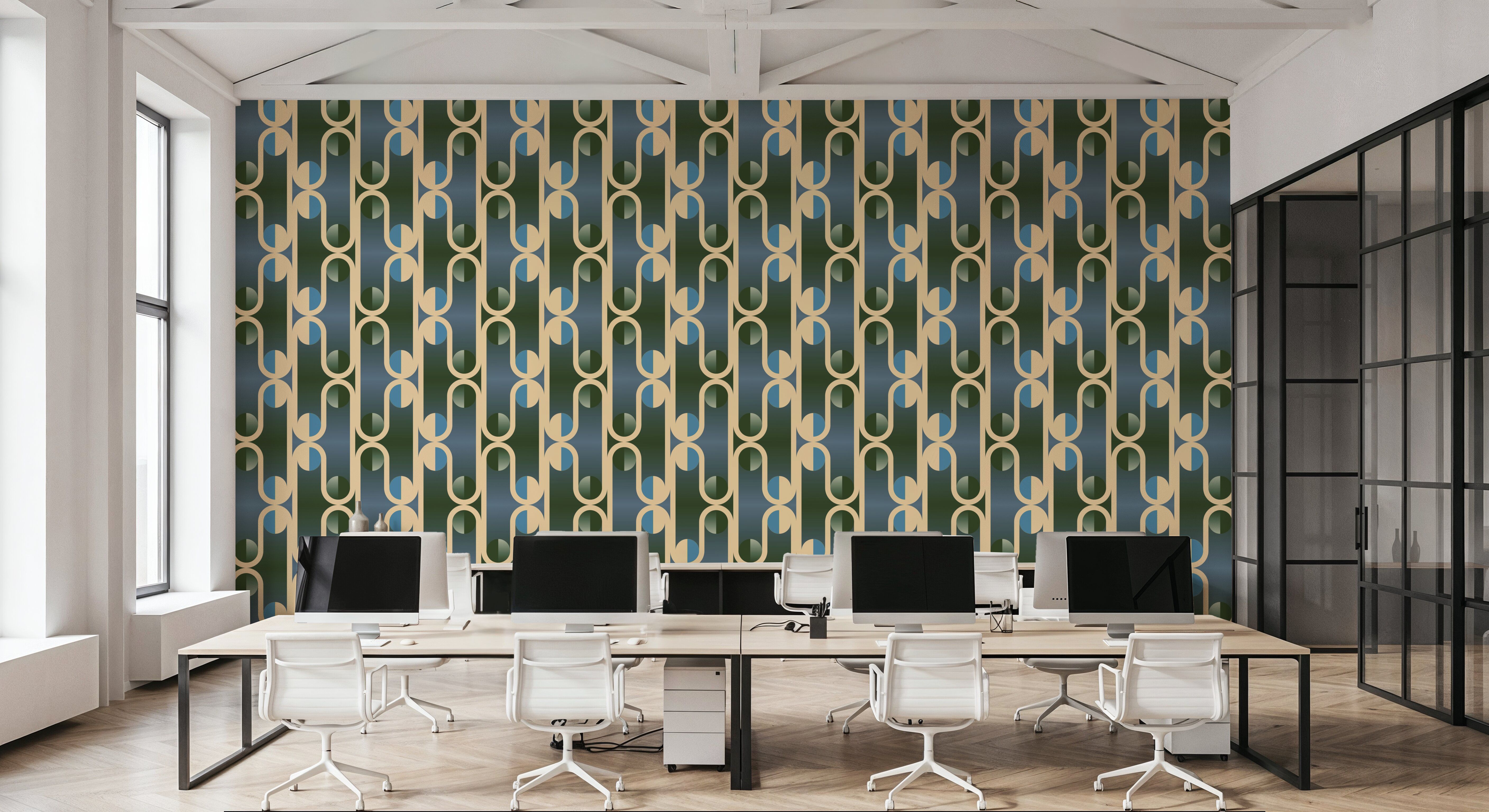 Art Deco Trellis, Green