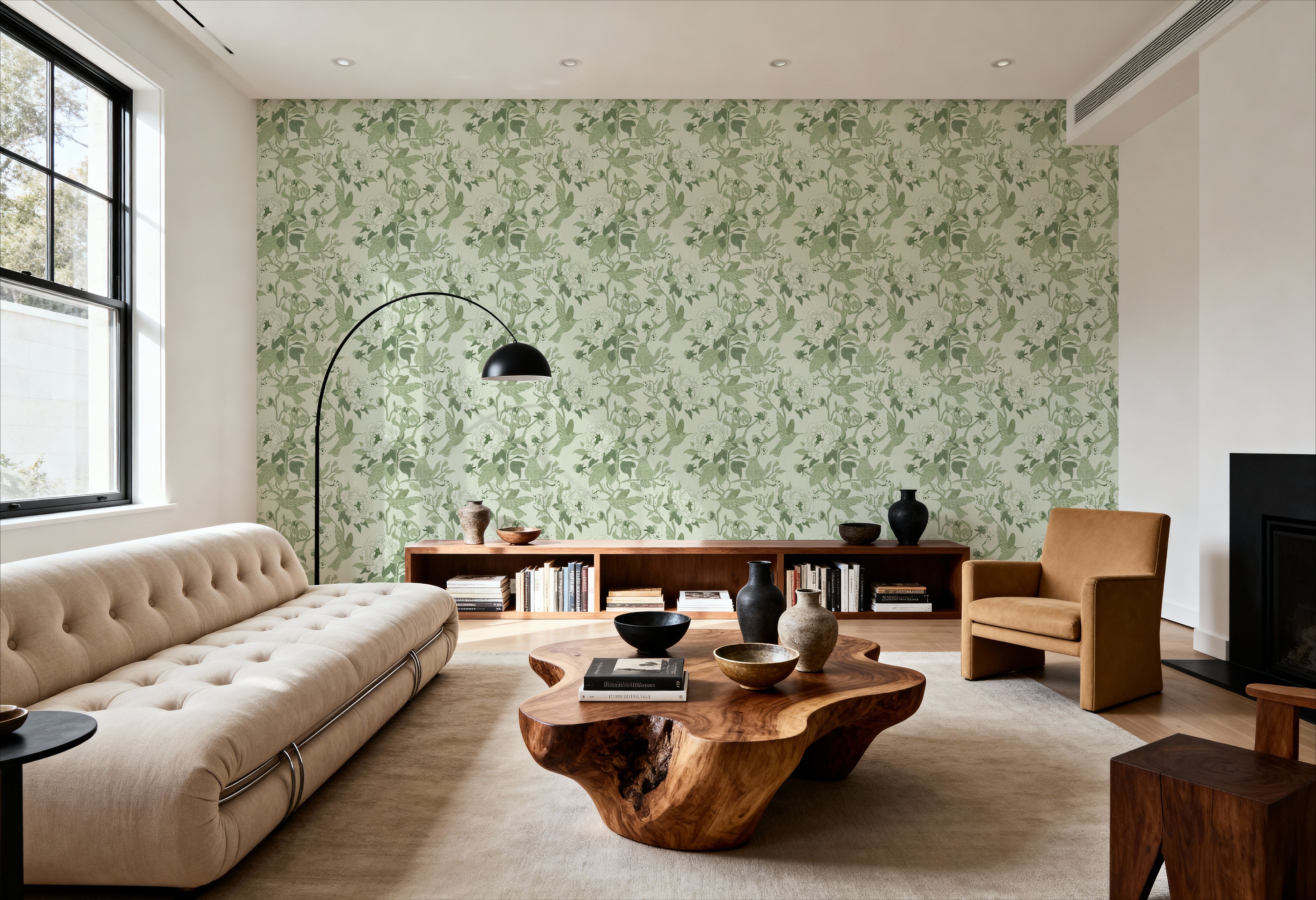 Peony Toile, Fresh Green