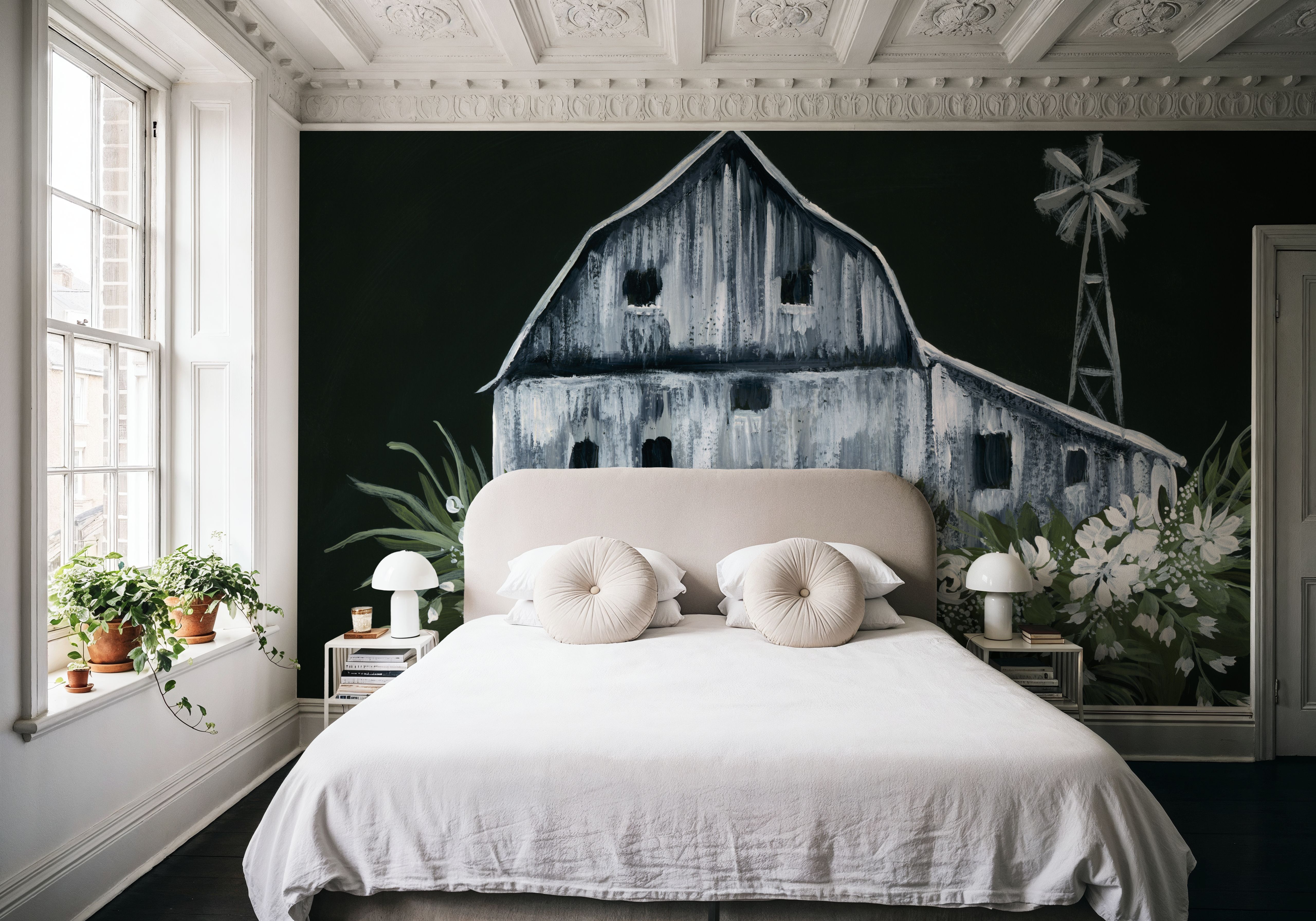 Adorned Barn Sketch, Papier peint