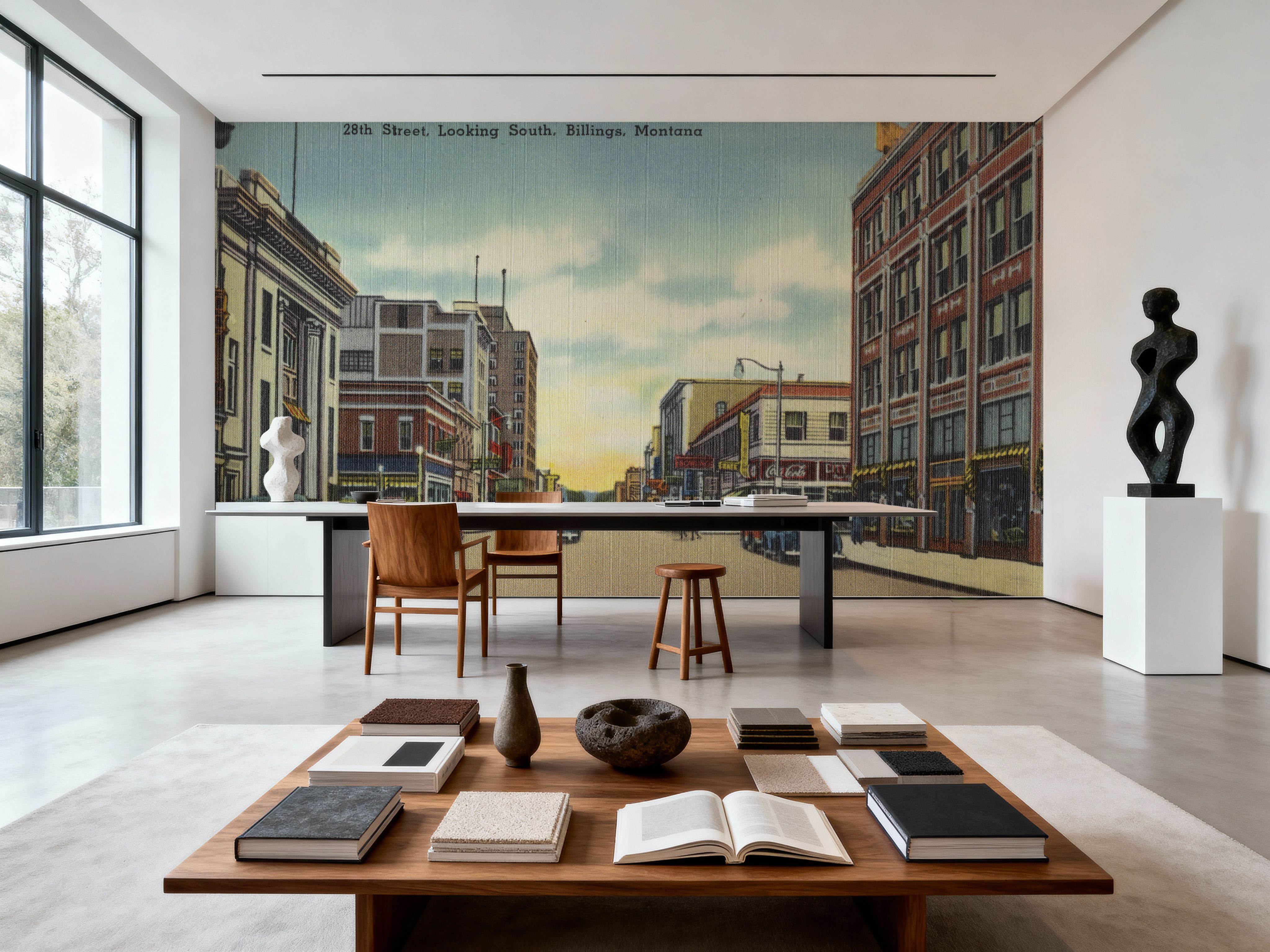 Greetings from Billings Montana - Screenprint Postcard