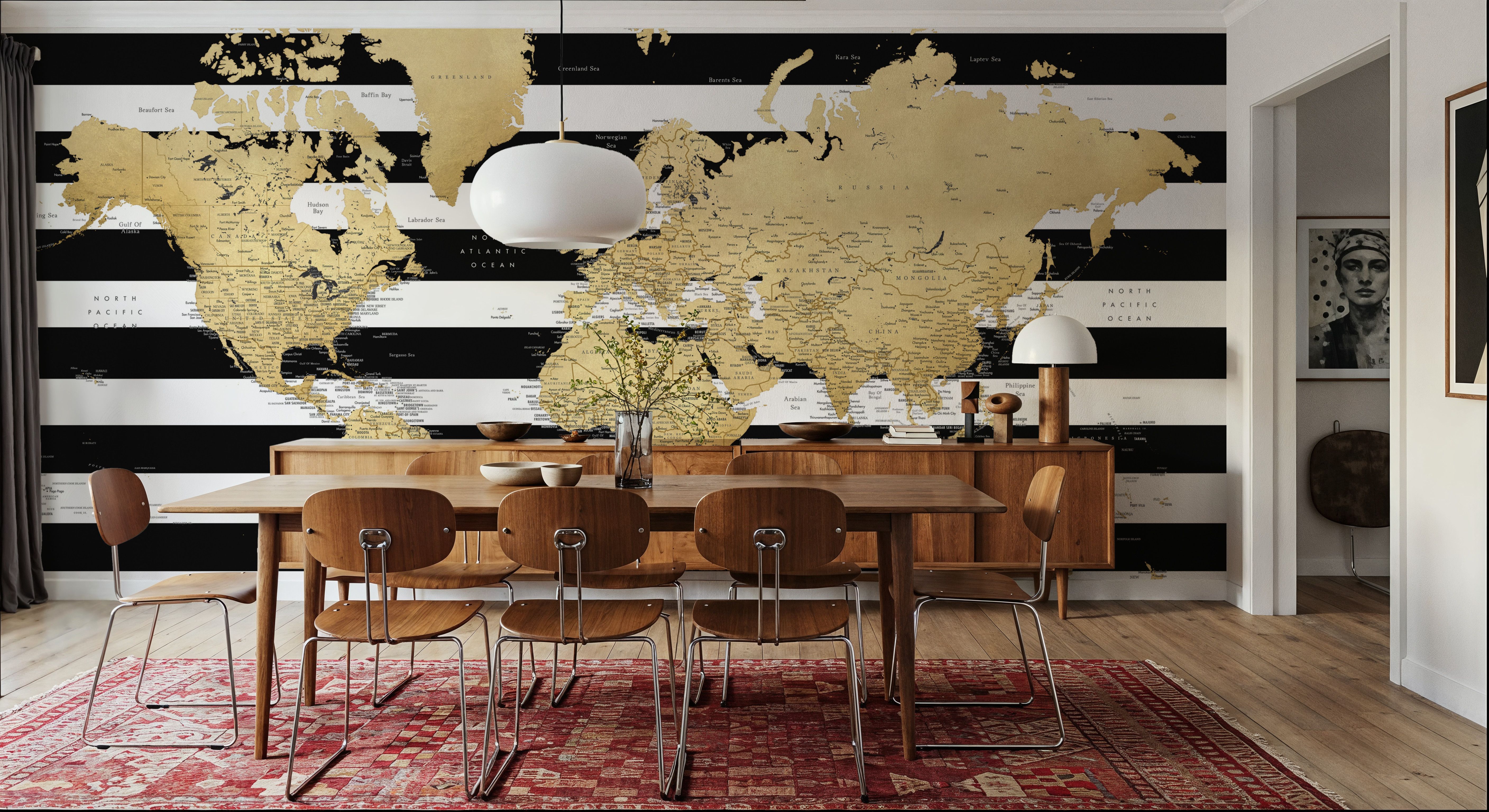 World Map Cities - Harper
