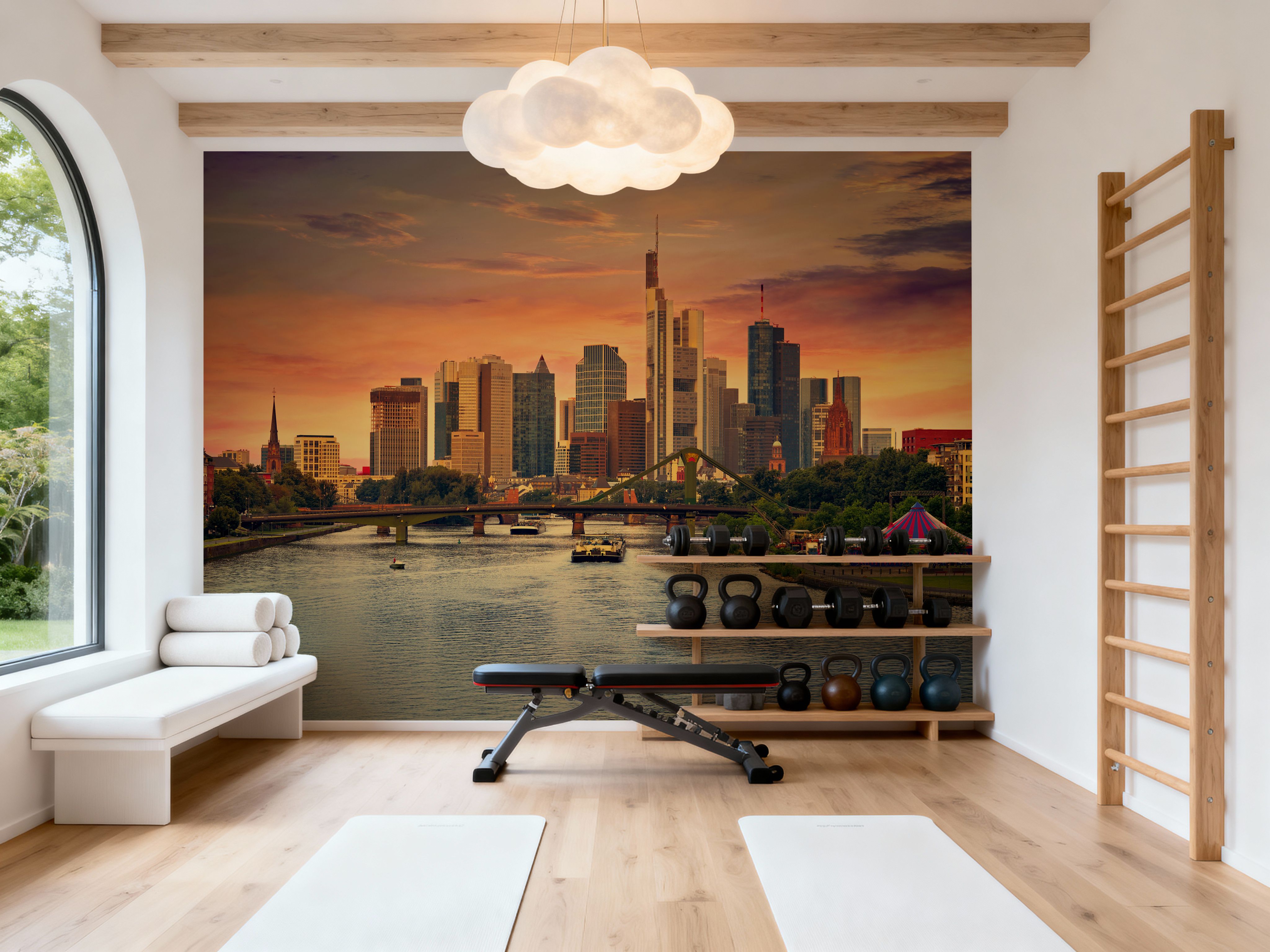 Frankfurt Skyline at Sunset