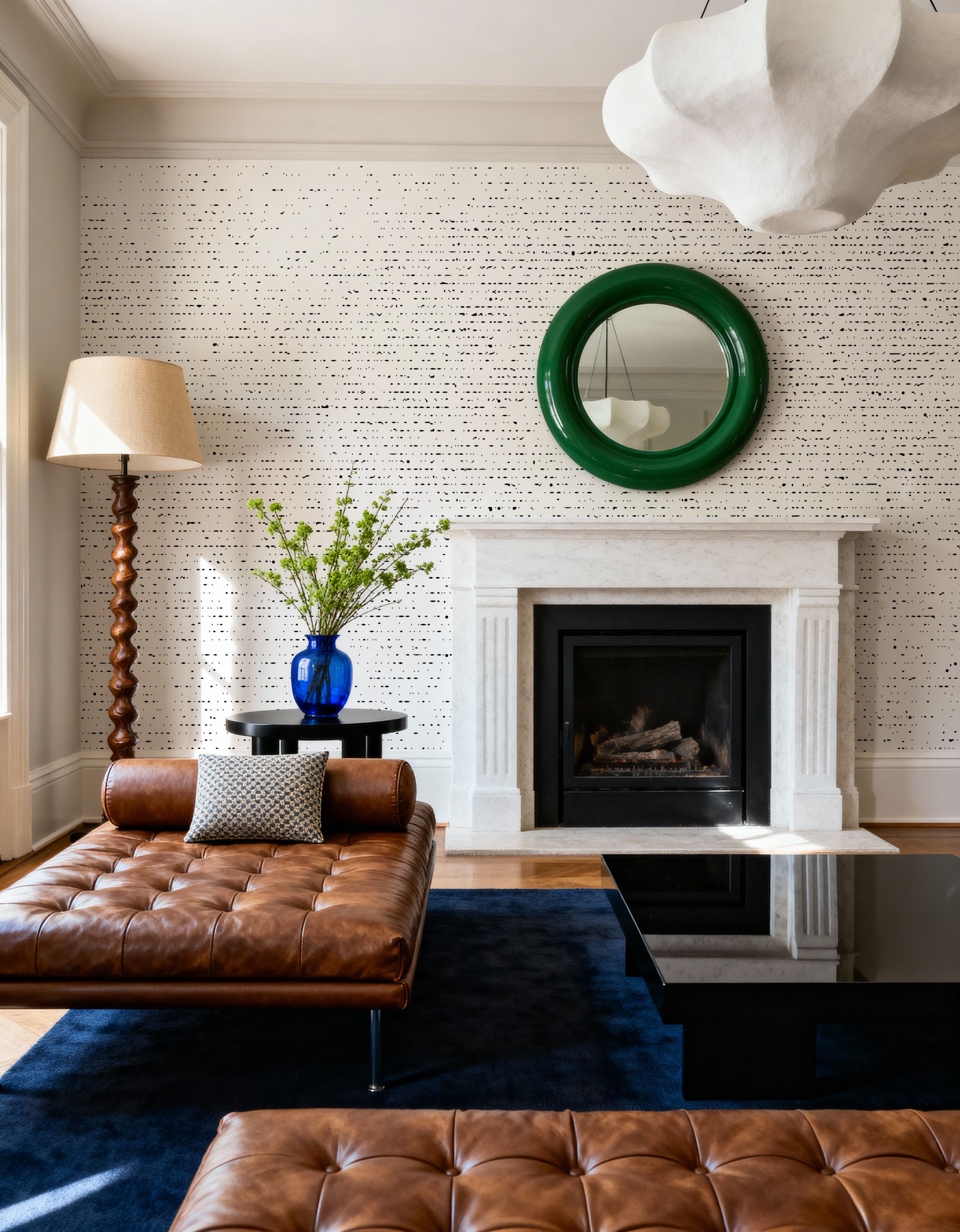 Vertical Distressed Dots
