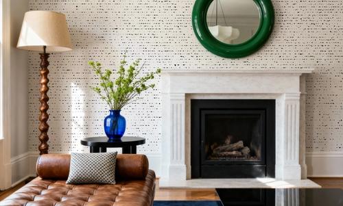 Vertical Distressed Dots