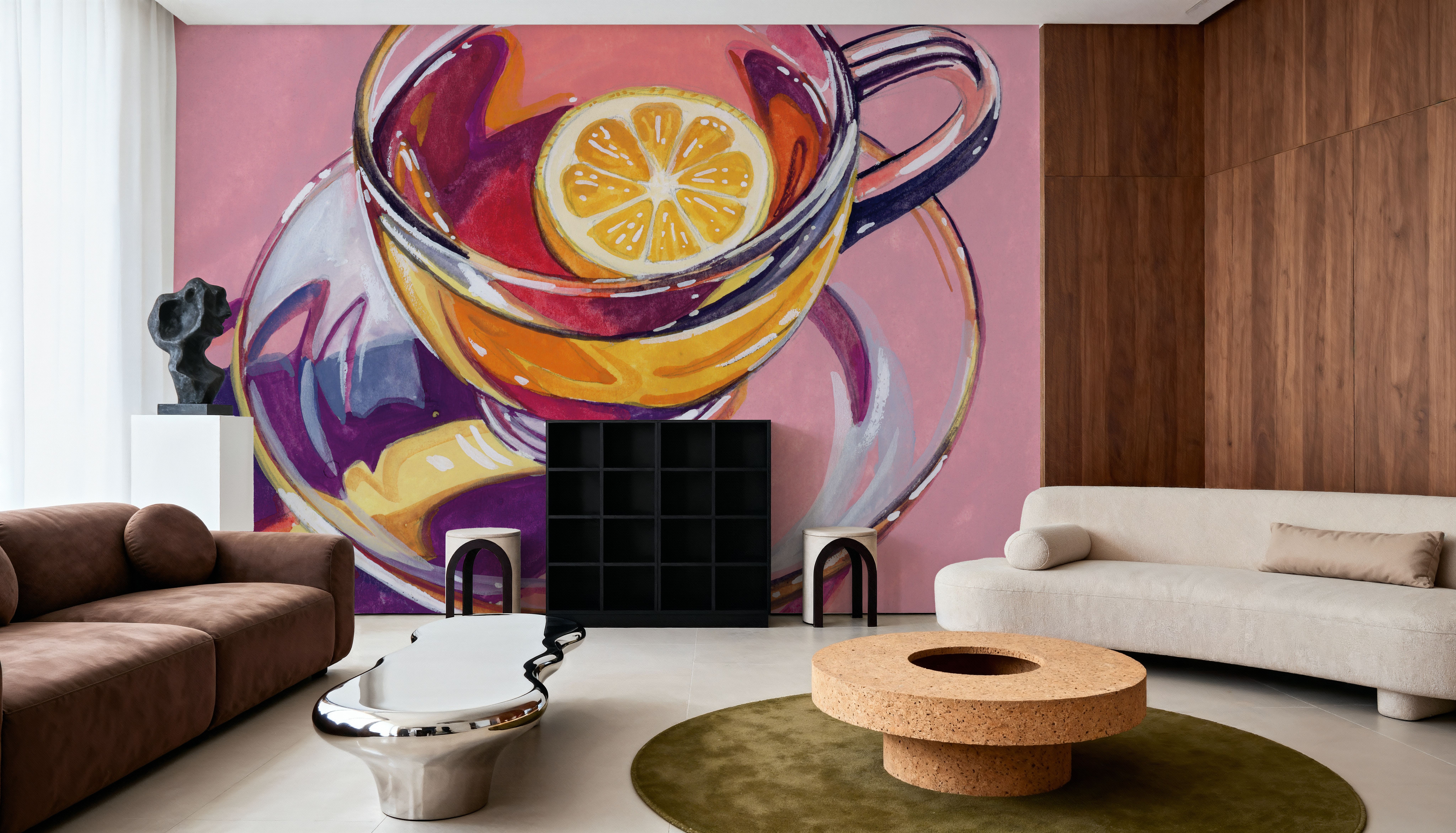 Clear Cup of Tea With Lemon