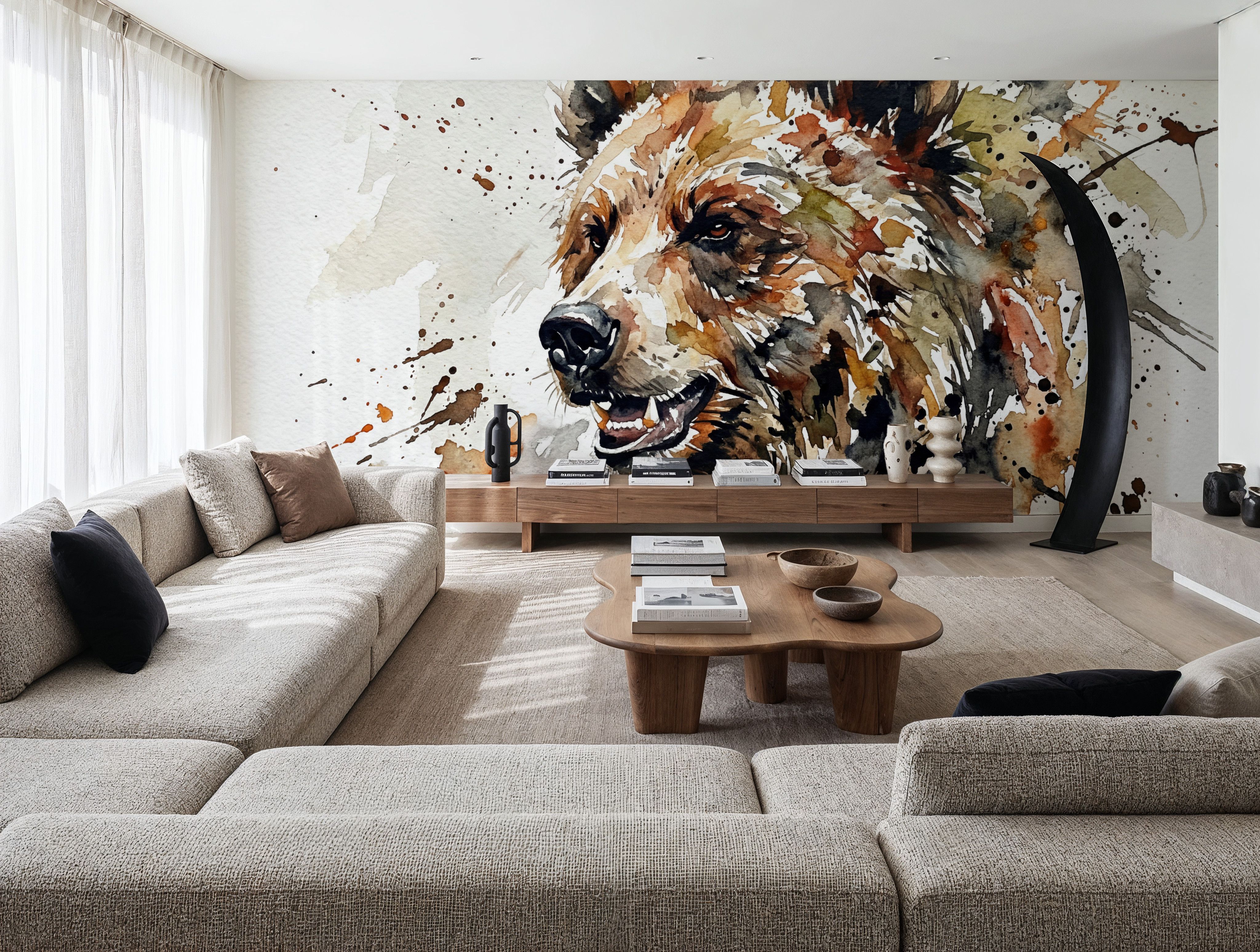 Grizzly Bear - Watercolor Predators Series