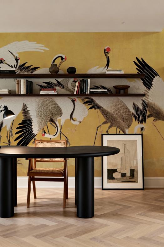 Japanese Flock of Cranes