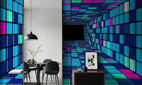 Retro Game Tunnel, Blue