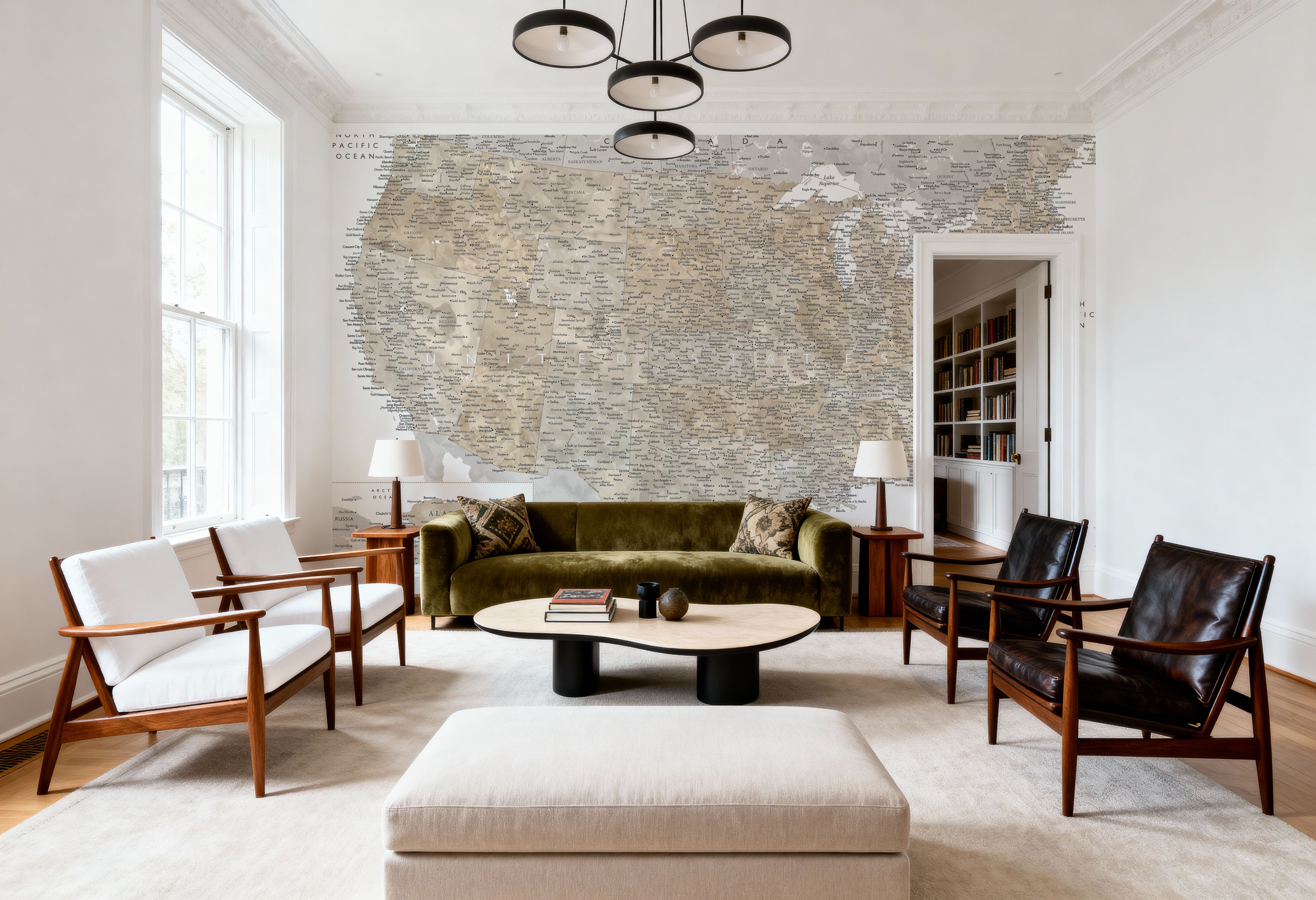 US Map Detailed - Abey