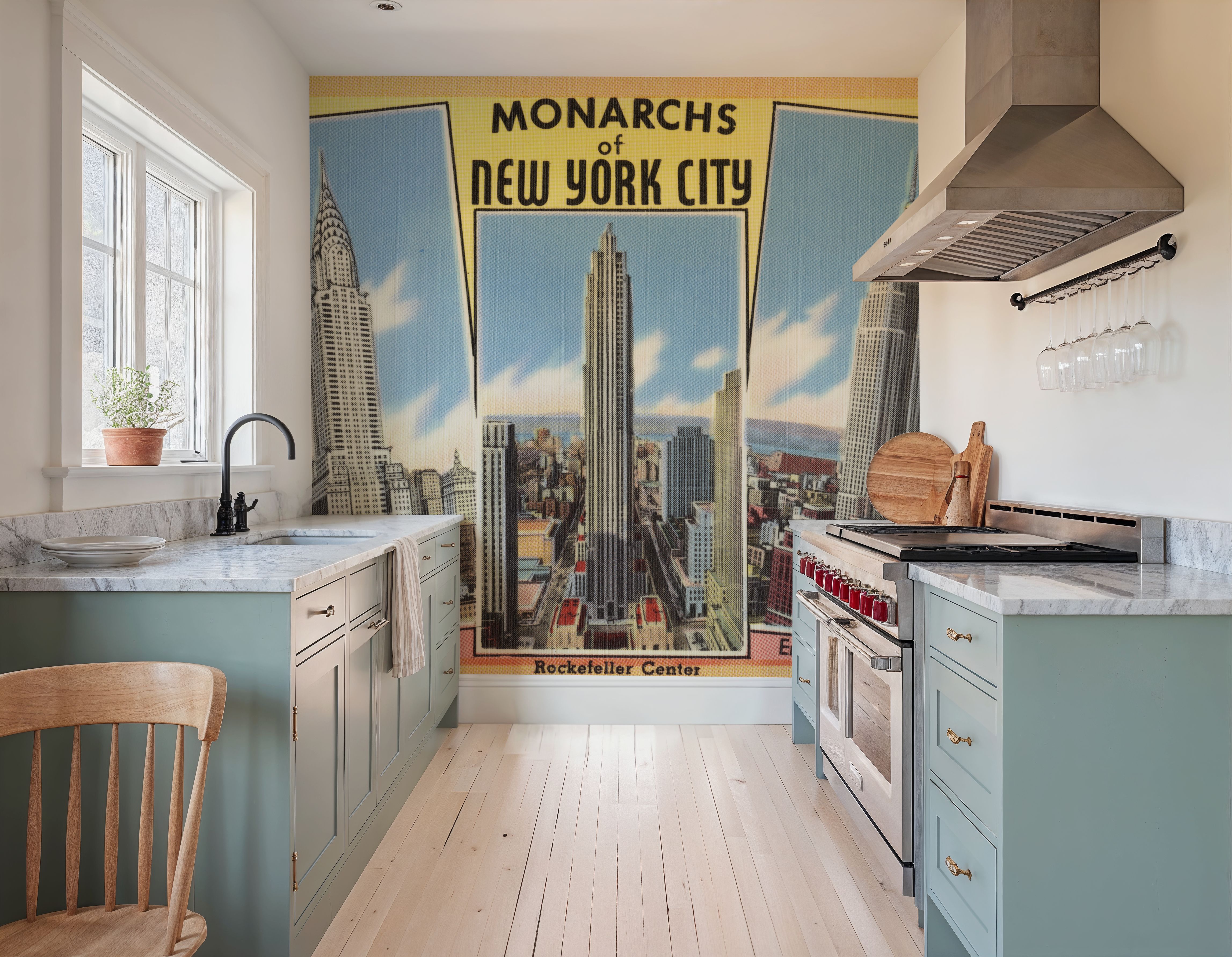 Greetings from the Monarchs - Screenprint Postcard, Wallpaper