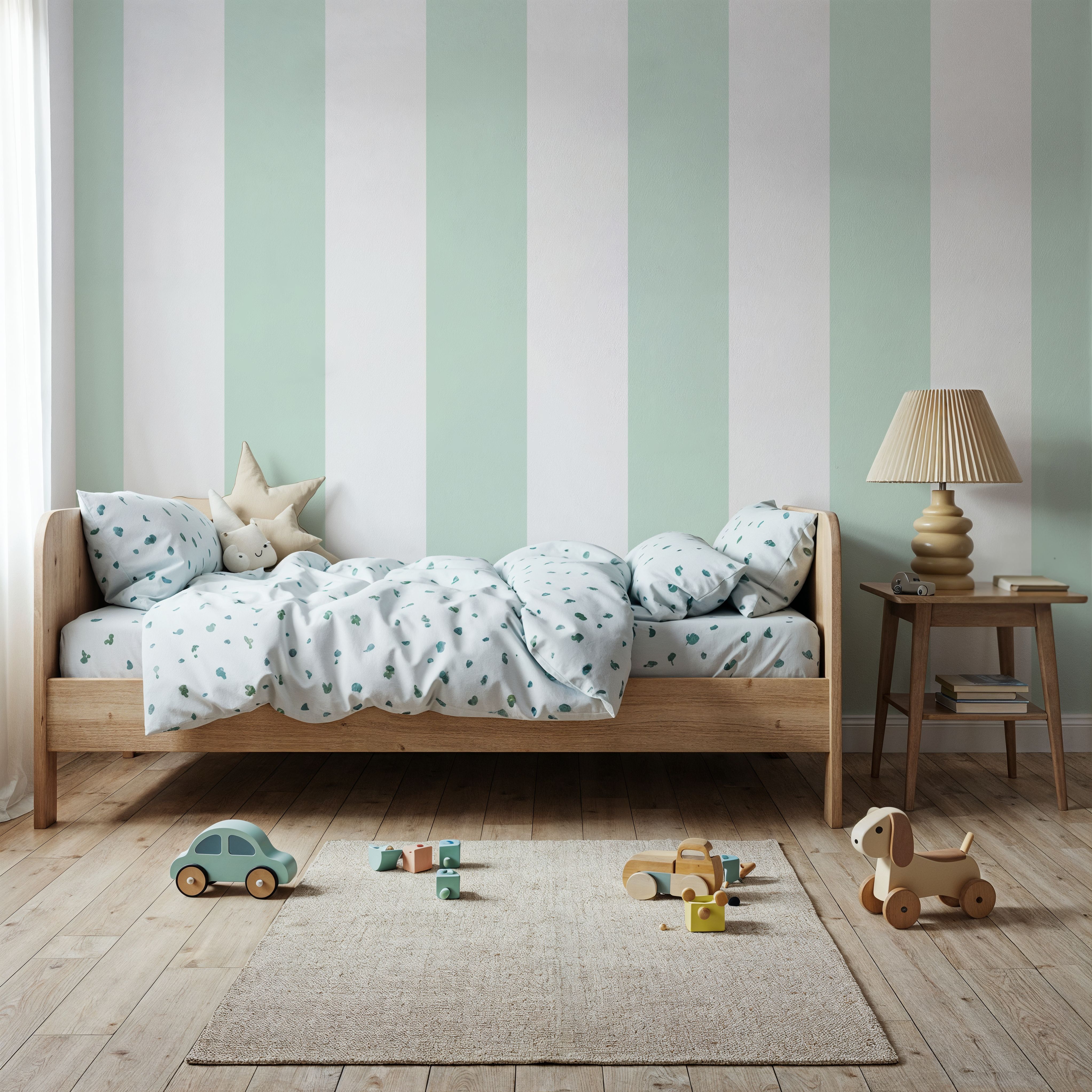 Circus Stripes, Mint Green