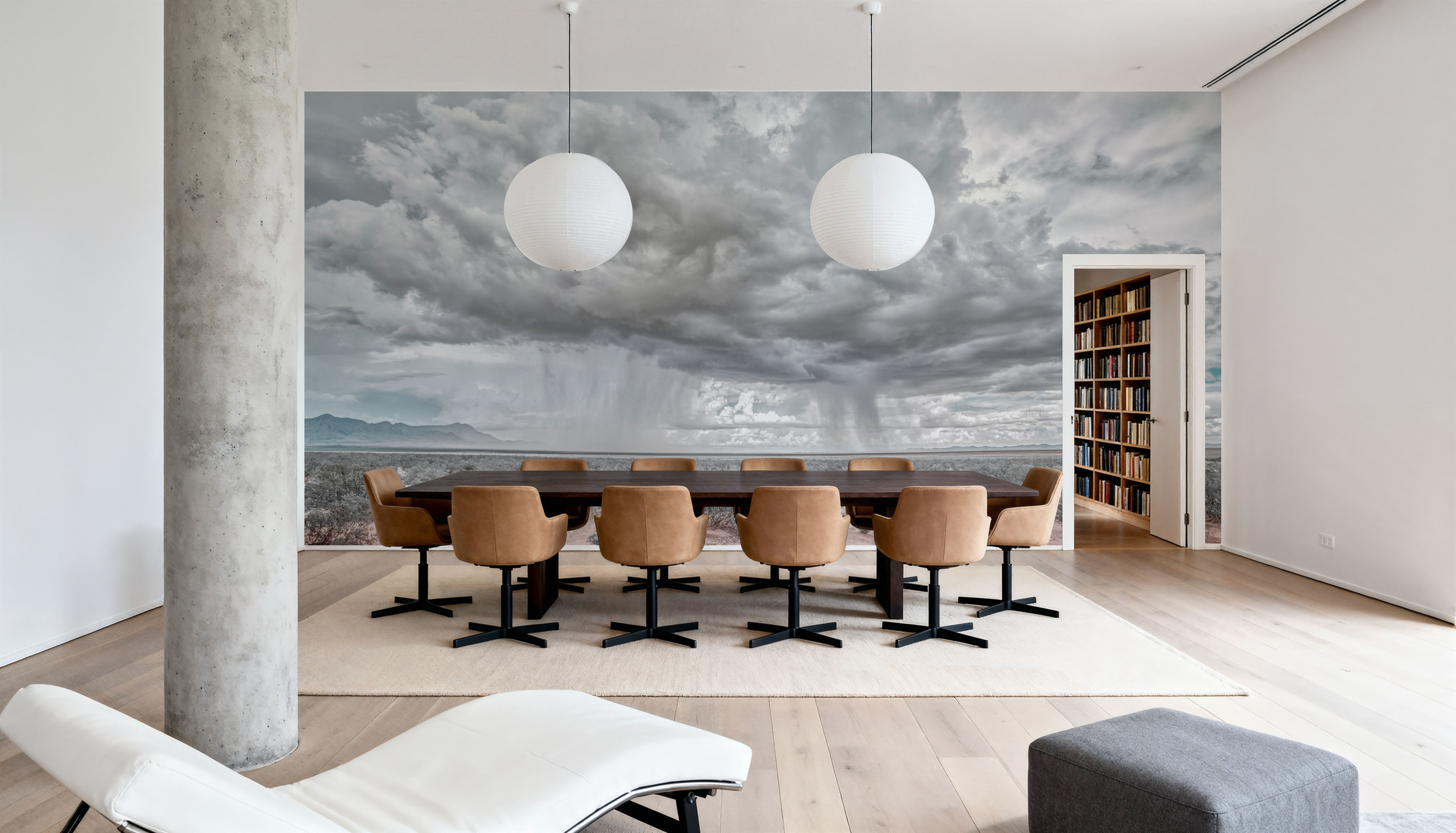 New Mexico Rain, Papel pintado