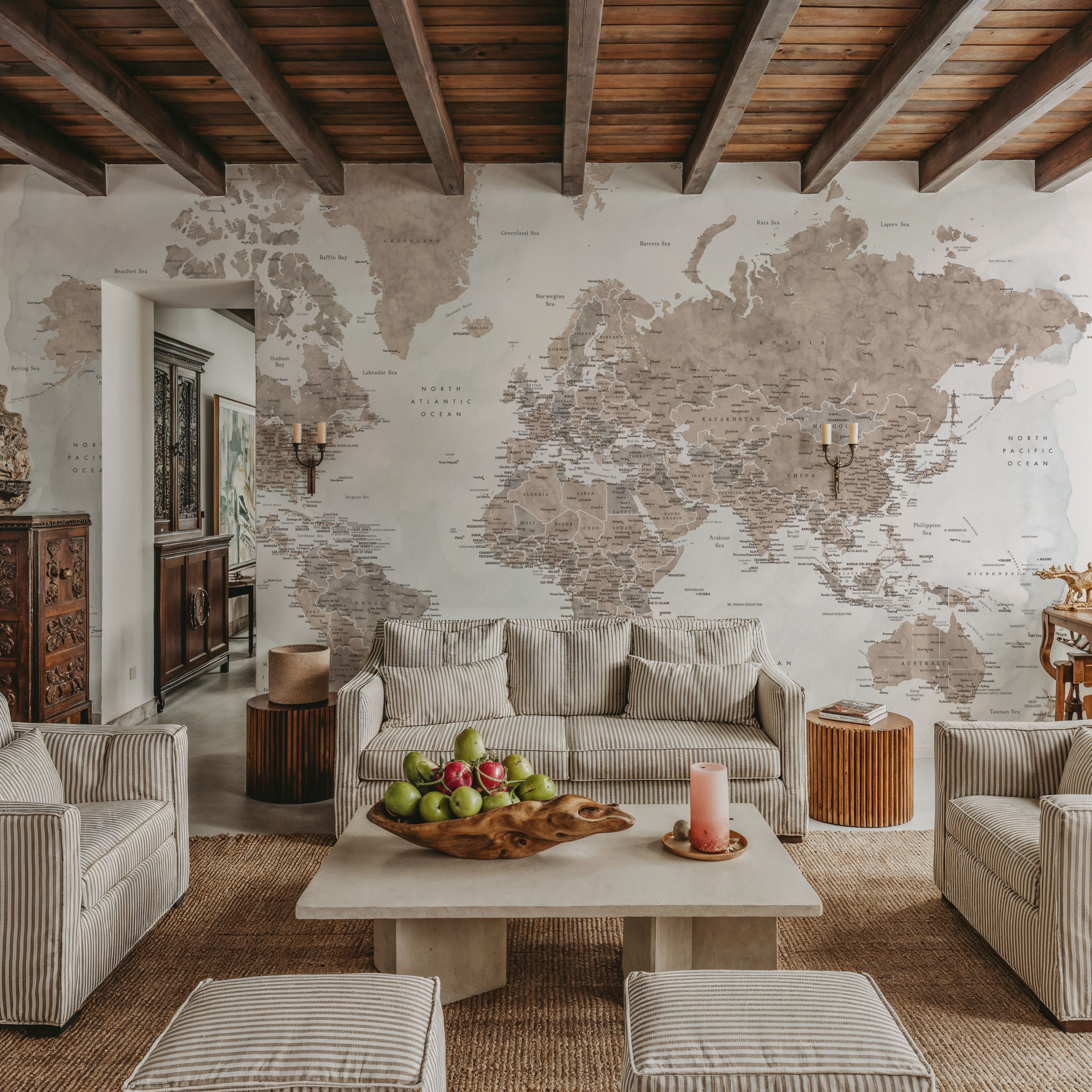 World Map Cities - Calista