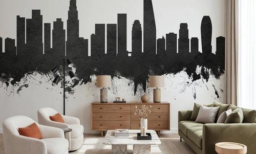 Los Angeles Skyline Black & White