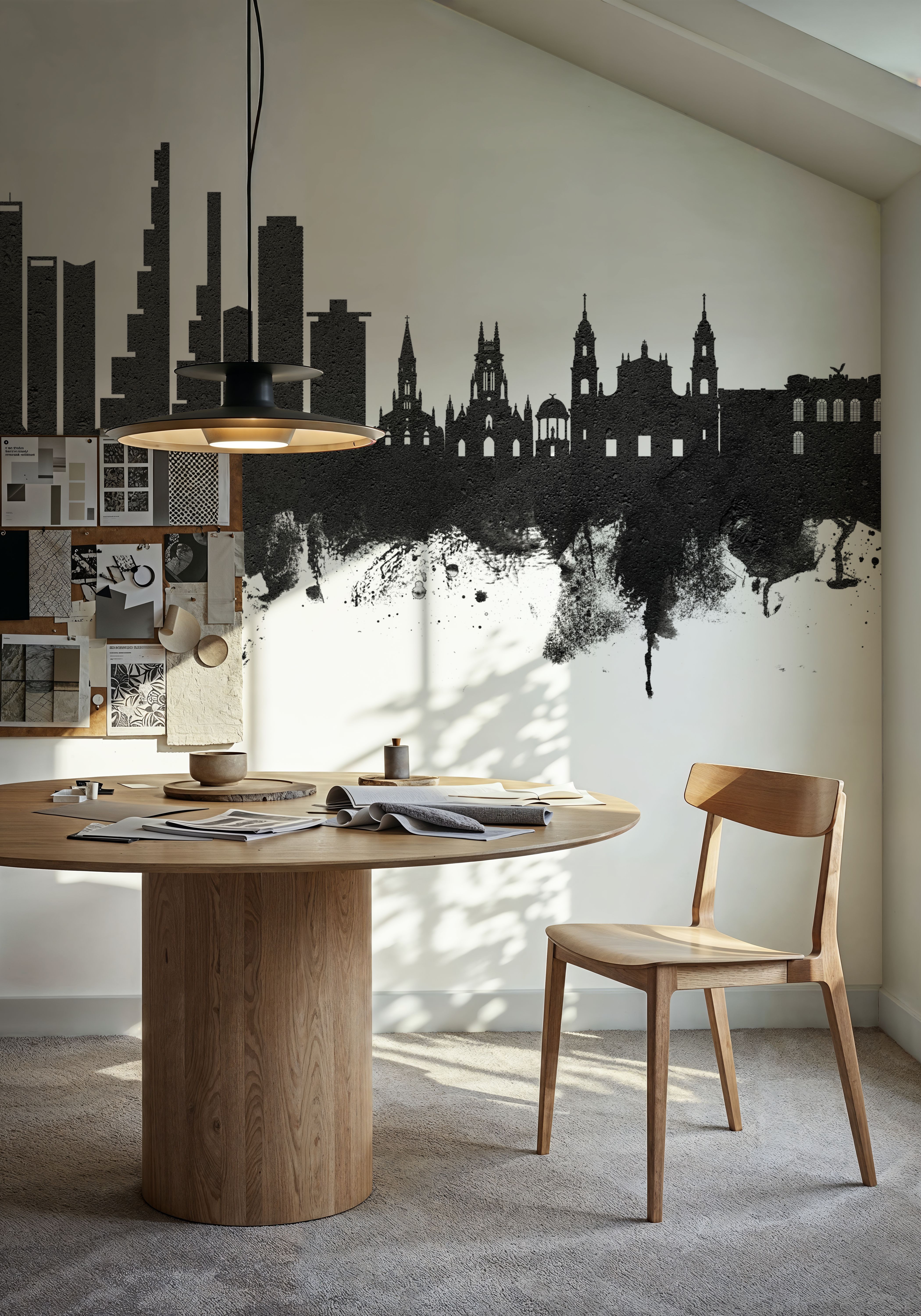 Bogotá Colombia Skyline Black & White