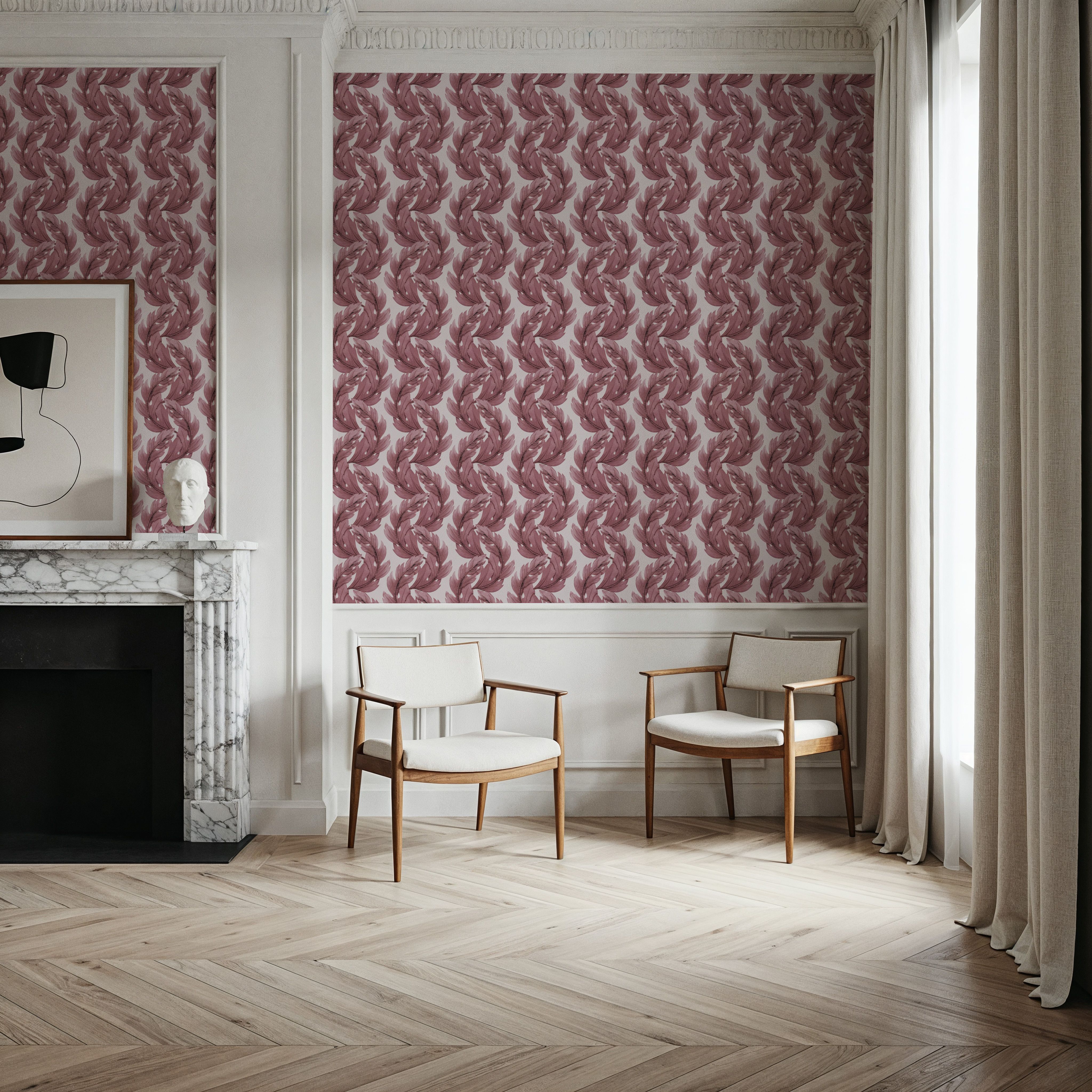 Verdant Plume, Chalky Rose