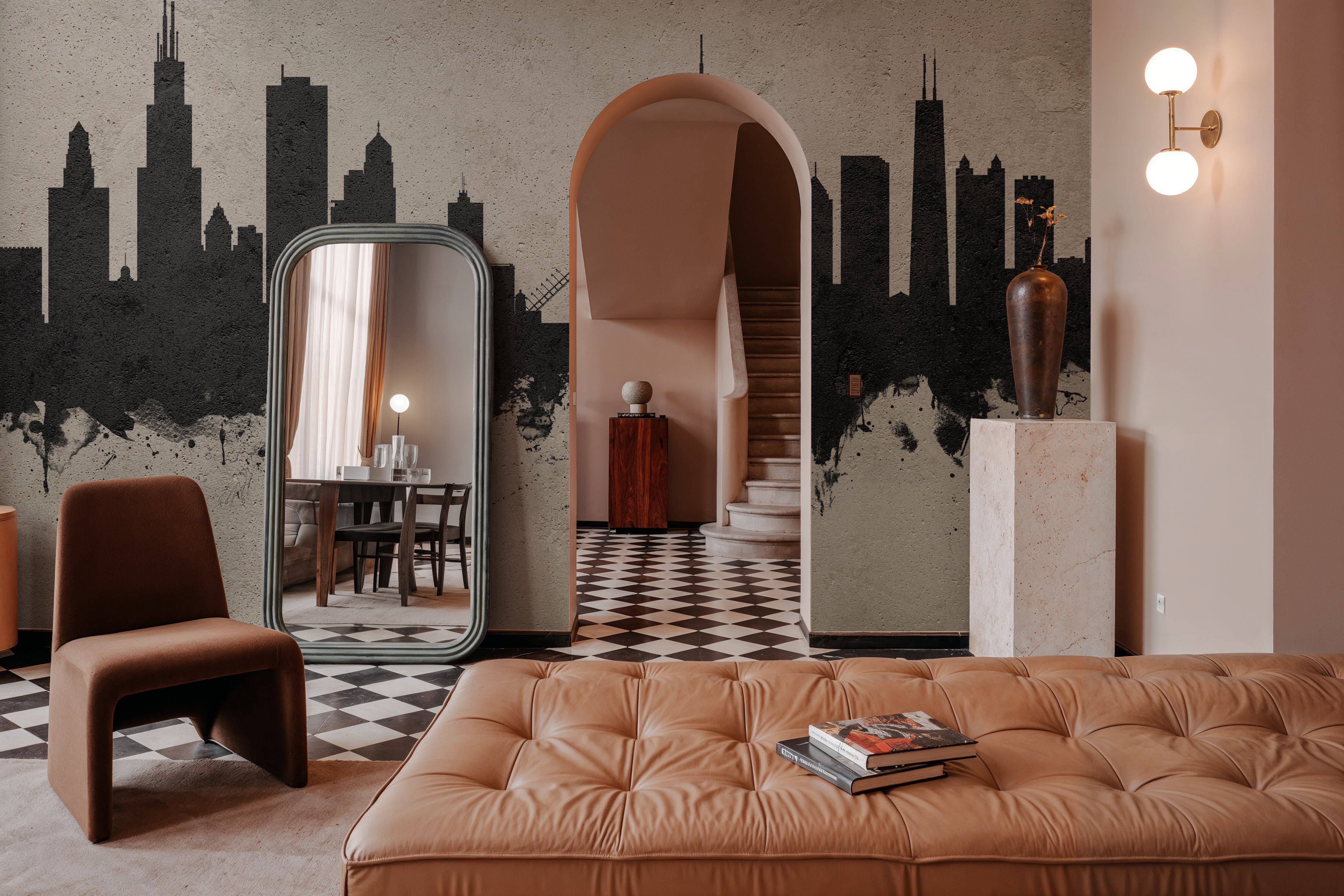 Chicago Illinois Skyline Concrete, Wallpaper