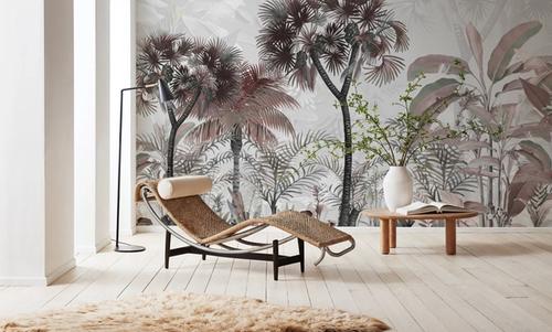 Tropical Forest Strolls Light Blue