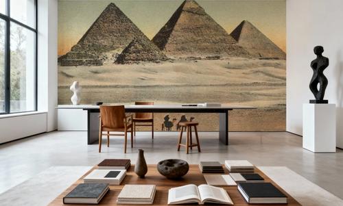 Cairo Pyramids - Screenprint
