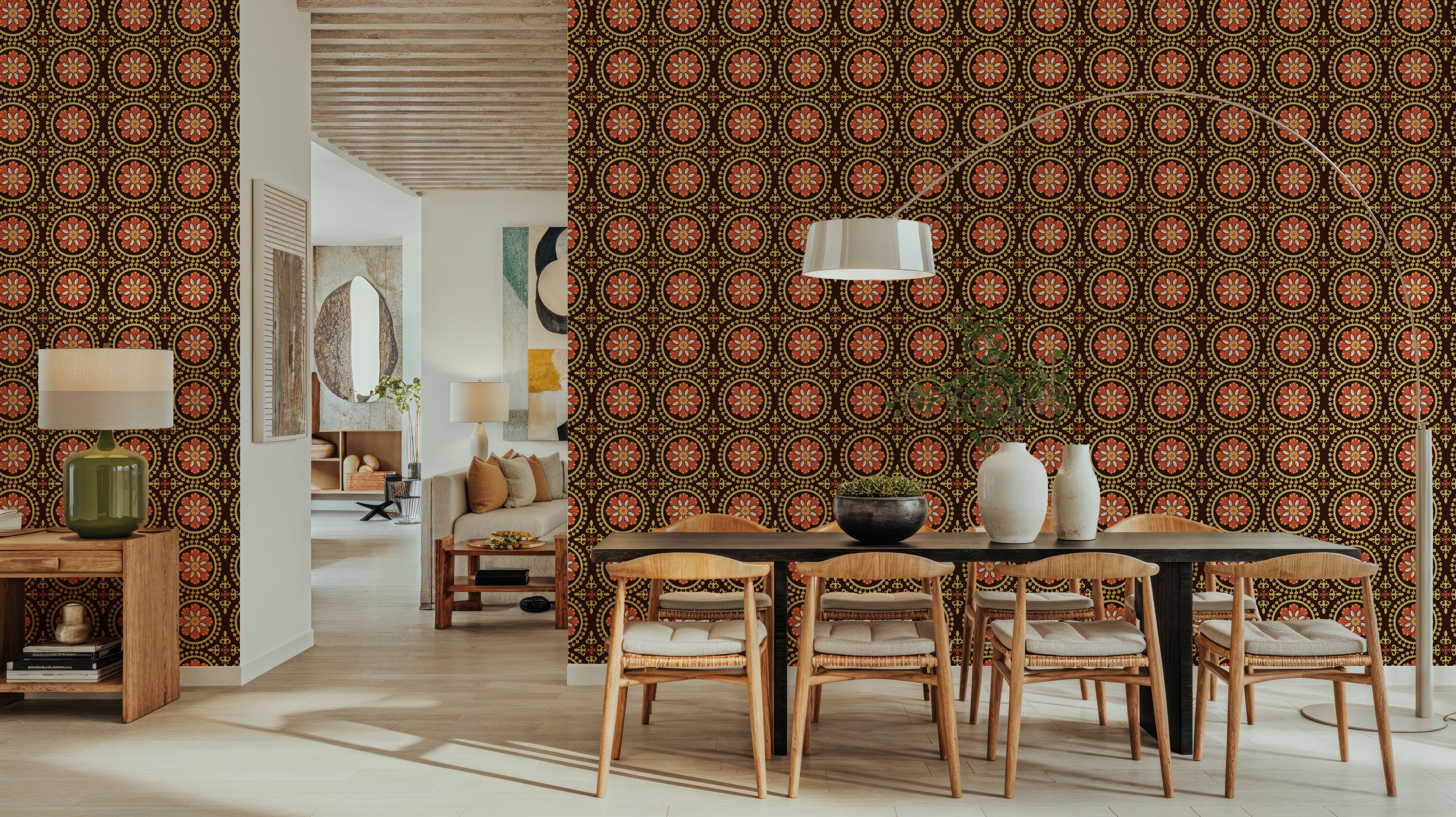 Geo Floral, Chocolate
