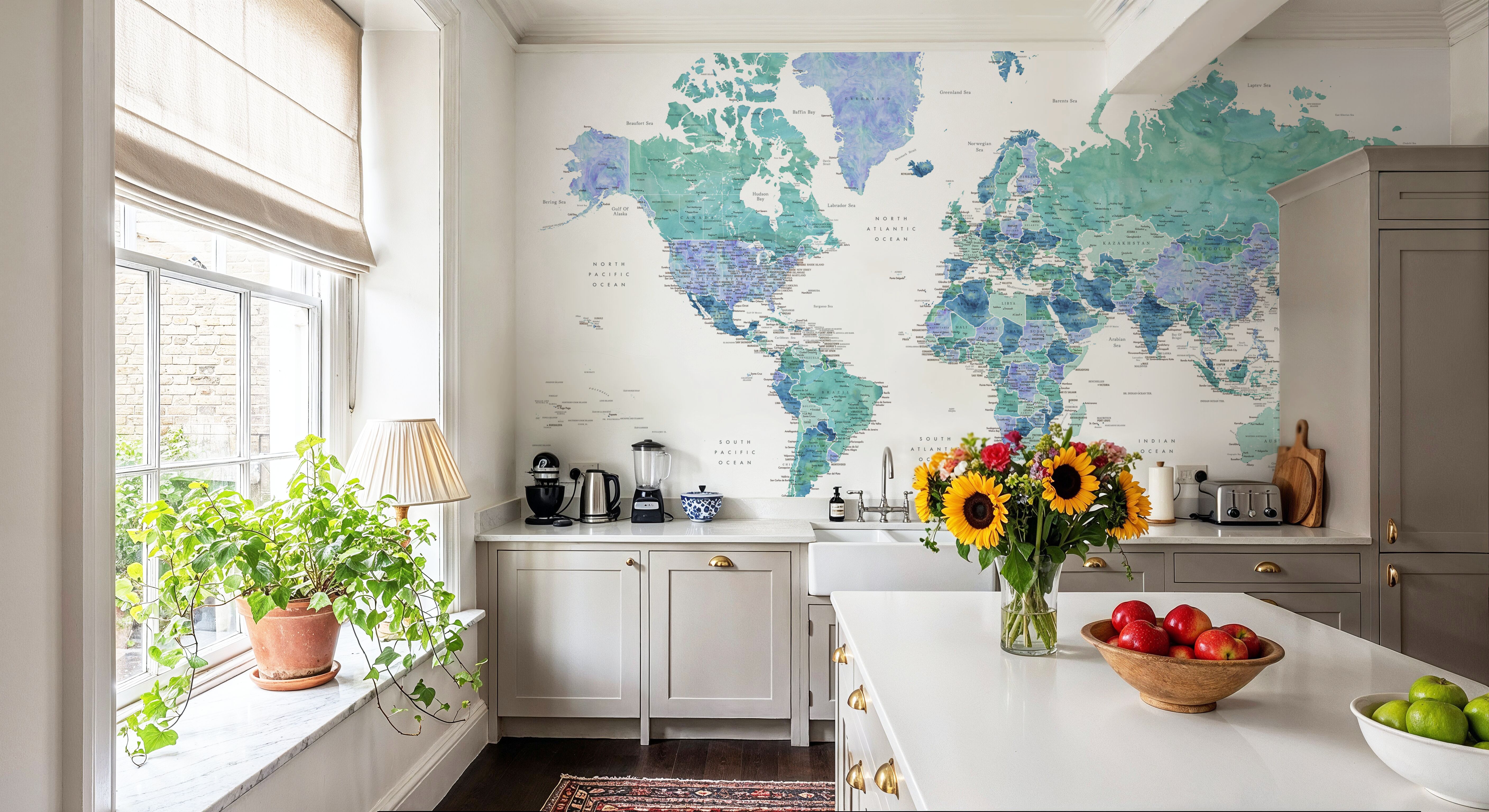 World Map Cities - Elizenda